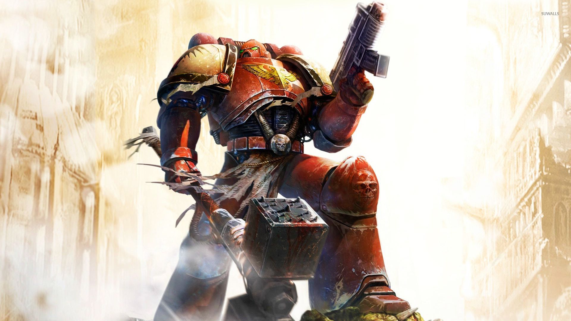 Space Marine armatura rossa, 1920x1080 Full HD 1080p, PC Desktop