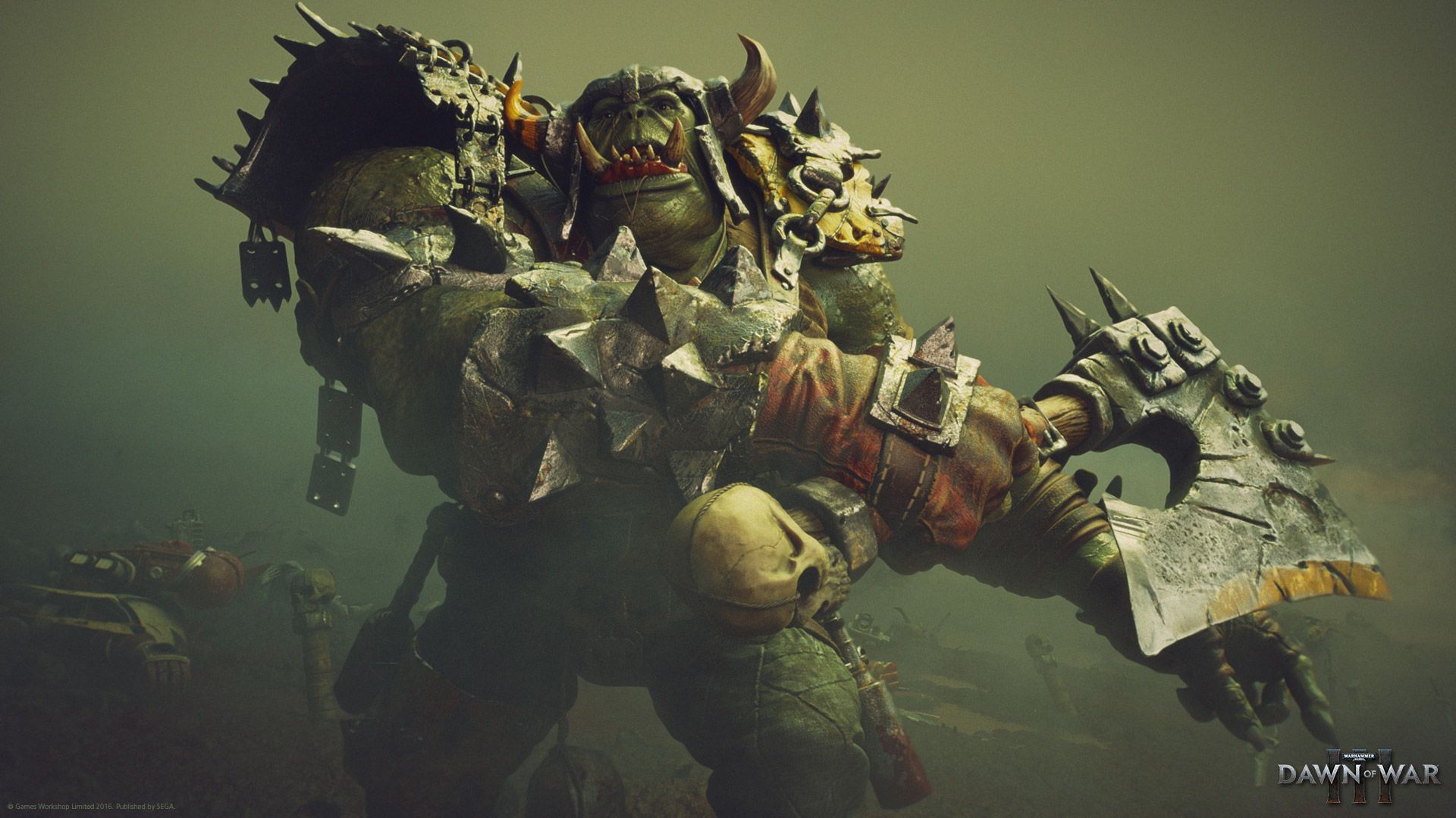 Orco guerriero Warhammer 40K, 1920x1080 Full HD 1080p, Desktop