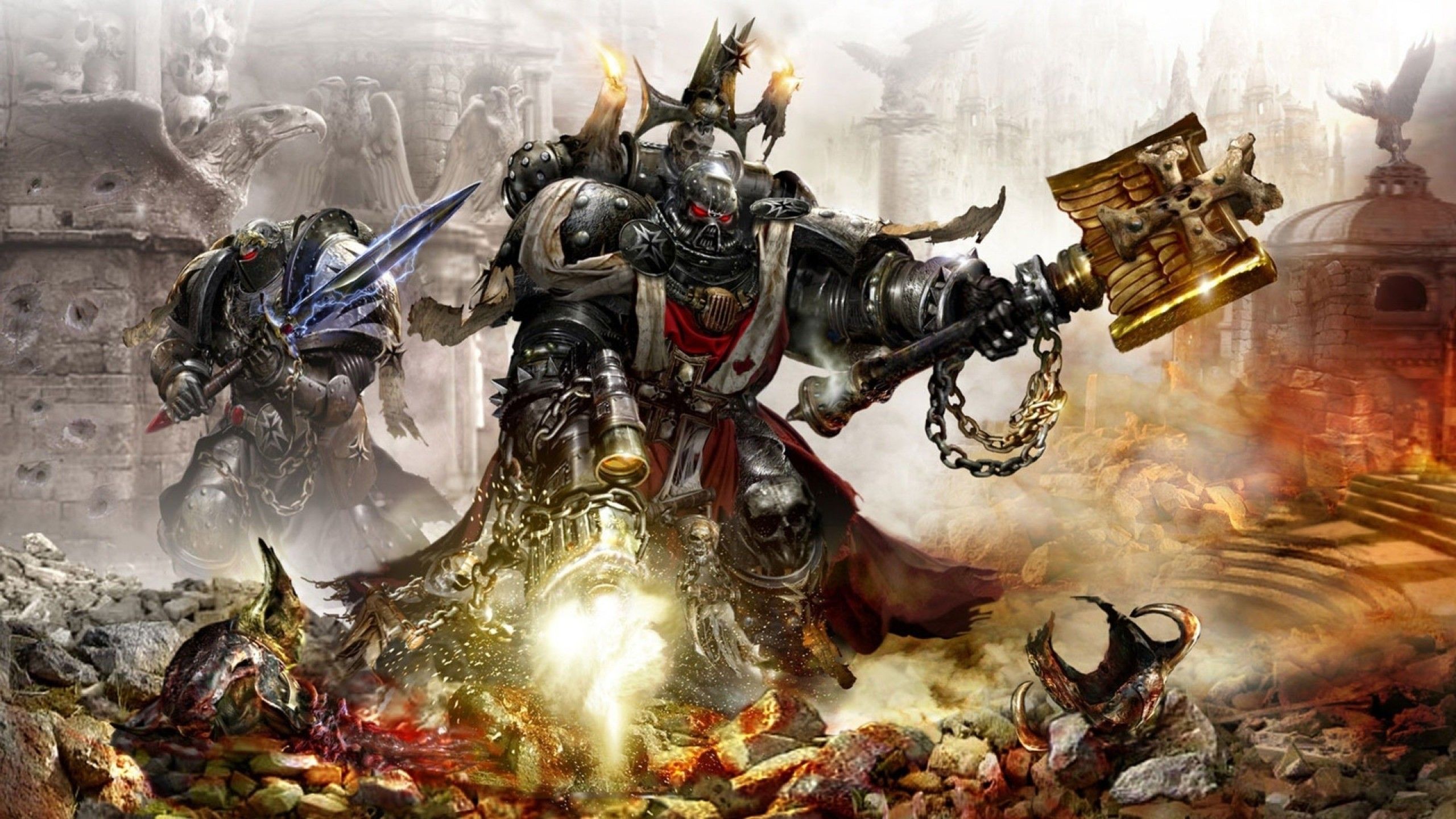 Warhammer 40K guerriero armatura, 2560x1440 2K QHD, PC