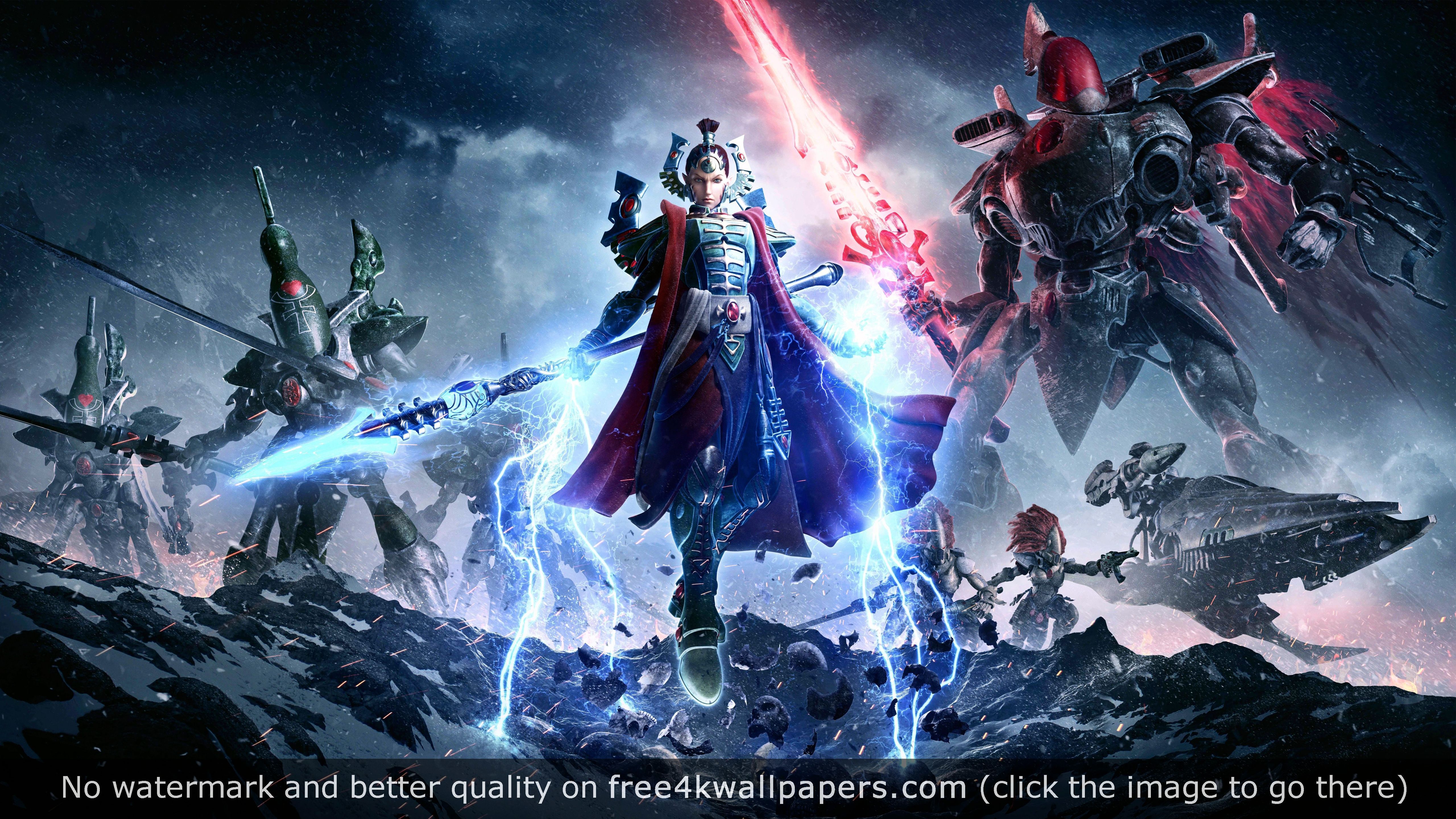 Warhammer 40K guerrieri armati, 5120x2880 UHD, PC 4K