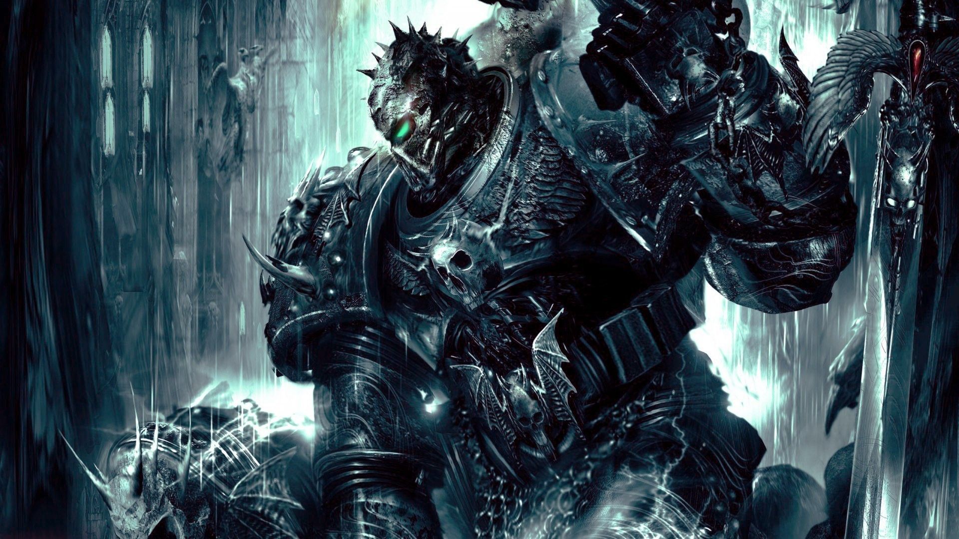 Space Marine Chaos corazzato, 1920x1080 1080p, Desktop