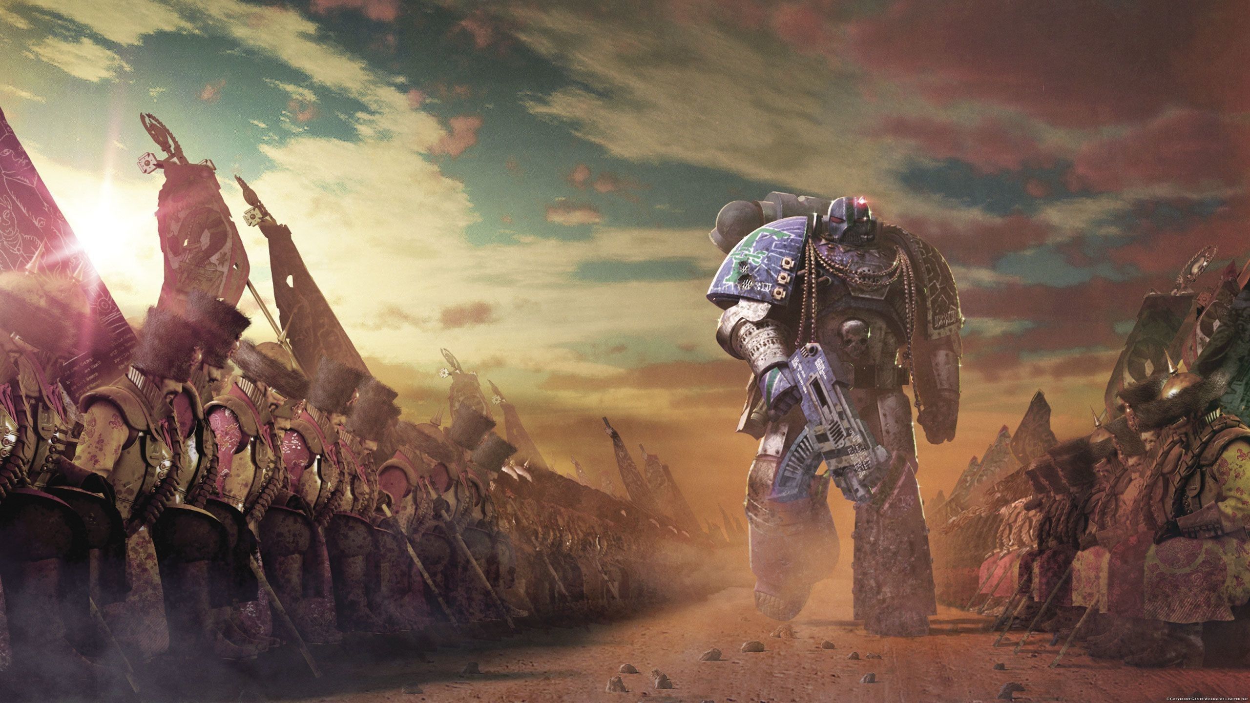Space Marine Warhammer 40k battaglia, 2560x1440 2K, Desktop