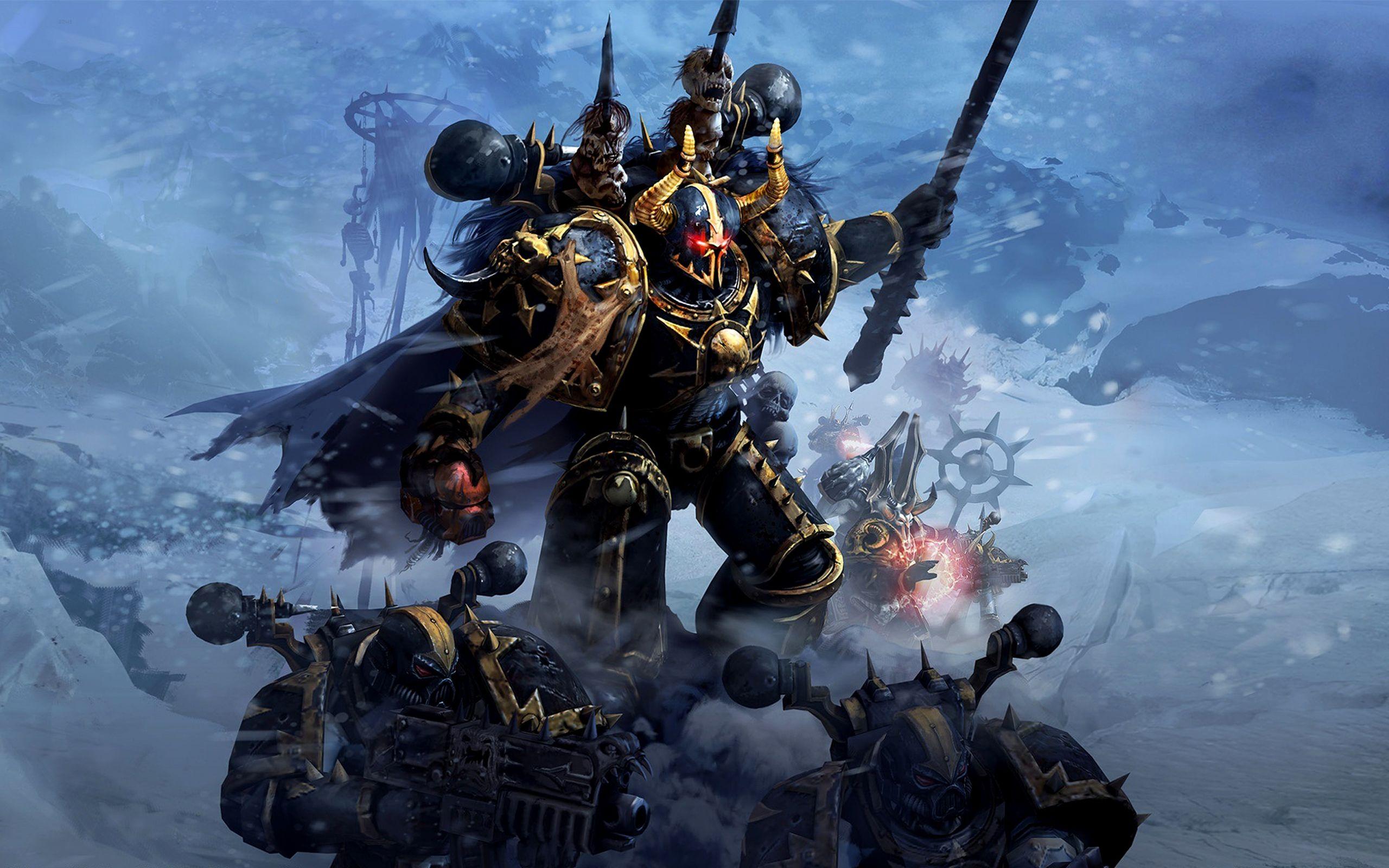 Space Marine Warhammer 40k armato, 2560x1600 2K, MacBook Pro