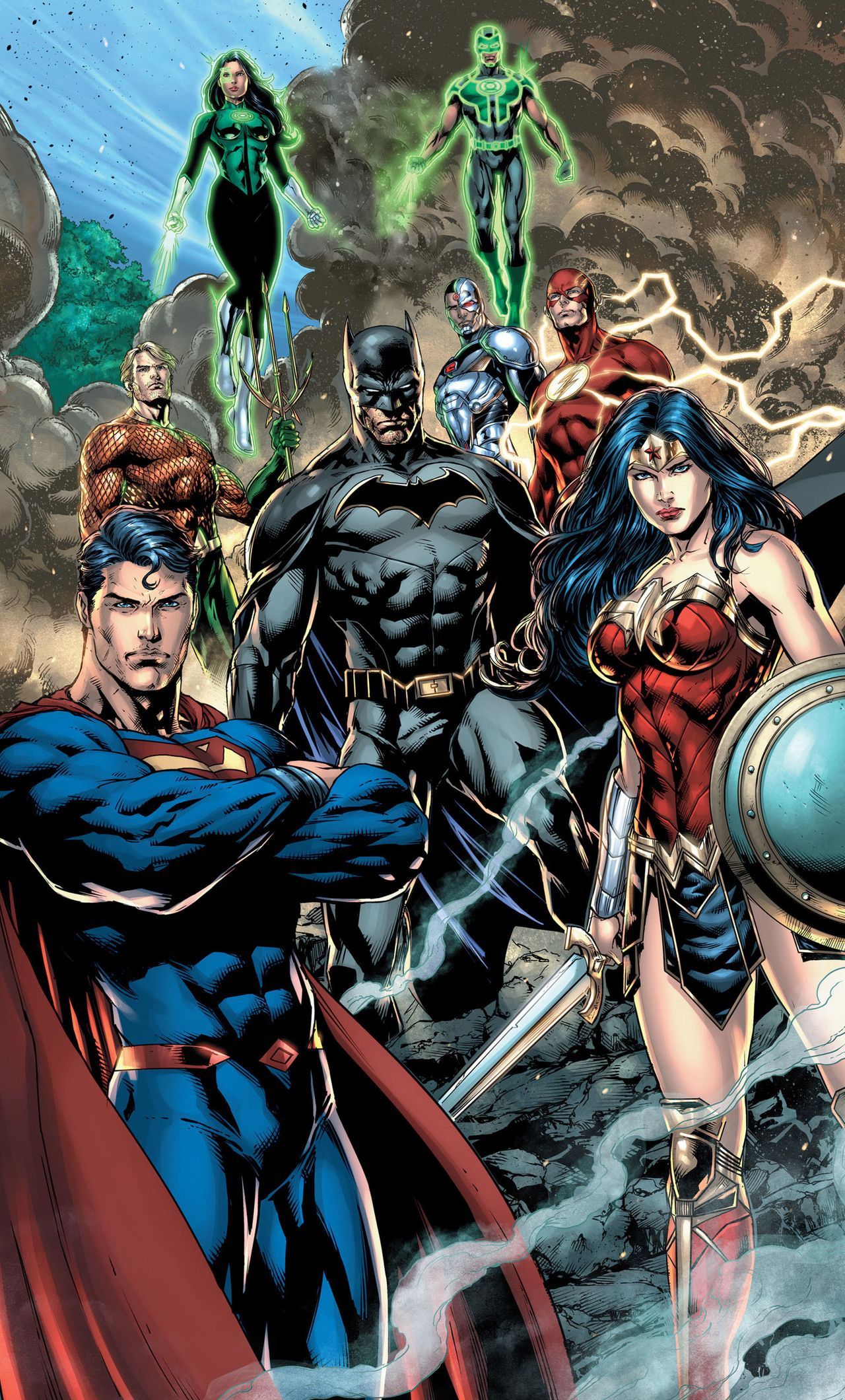 Justice League supereroi DC, 1280x2120 Verticale, POCO