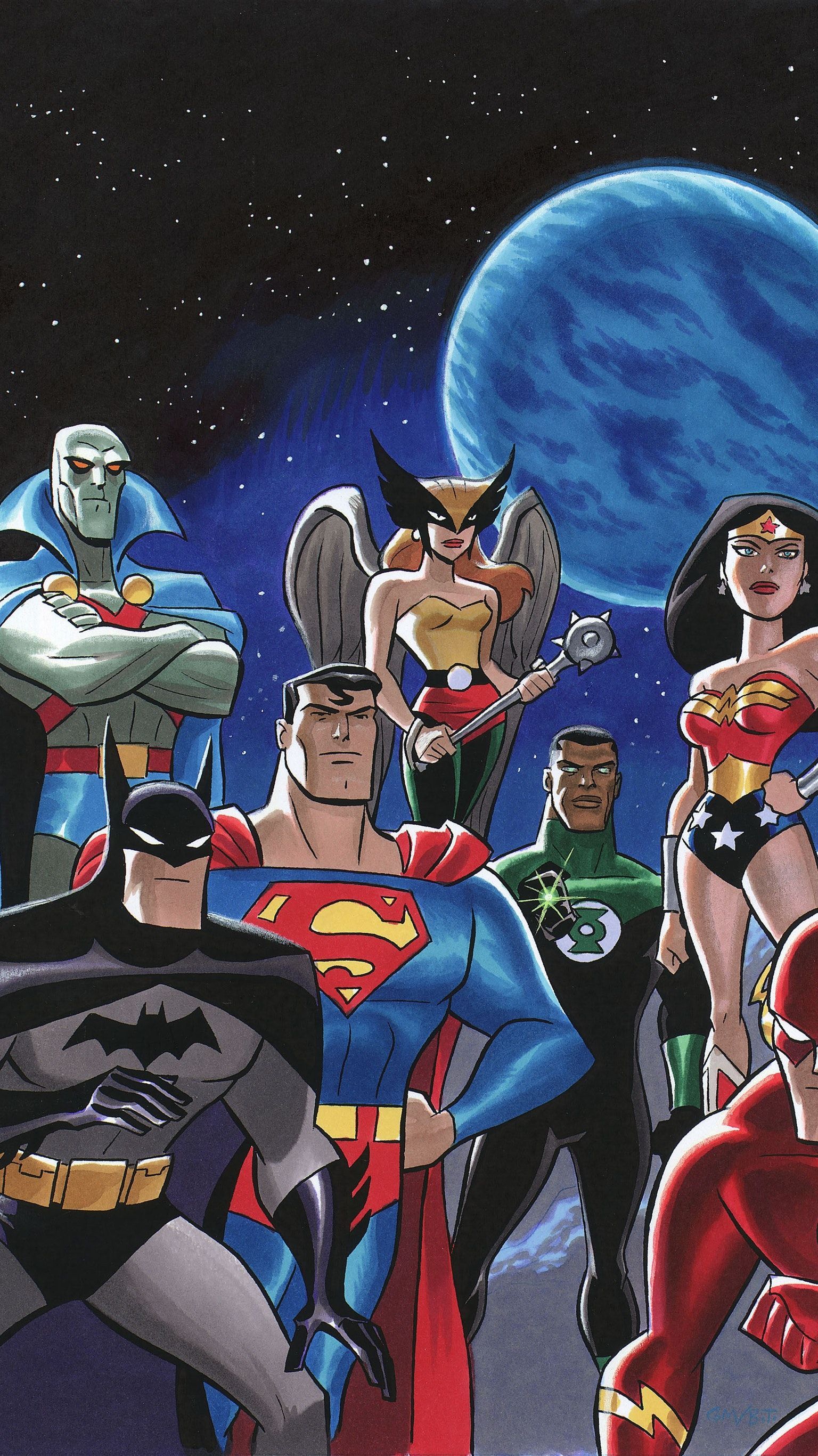 Justice League personaggi DC Comics, 1536x2733 Verticale, Mobile