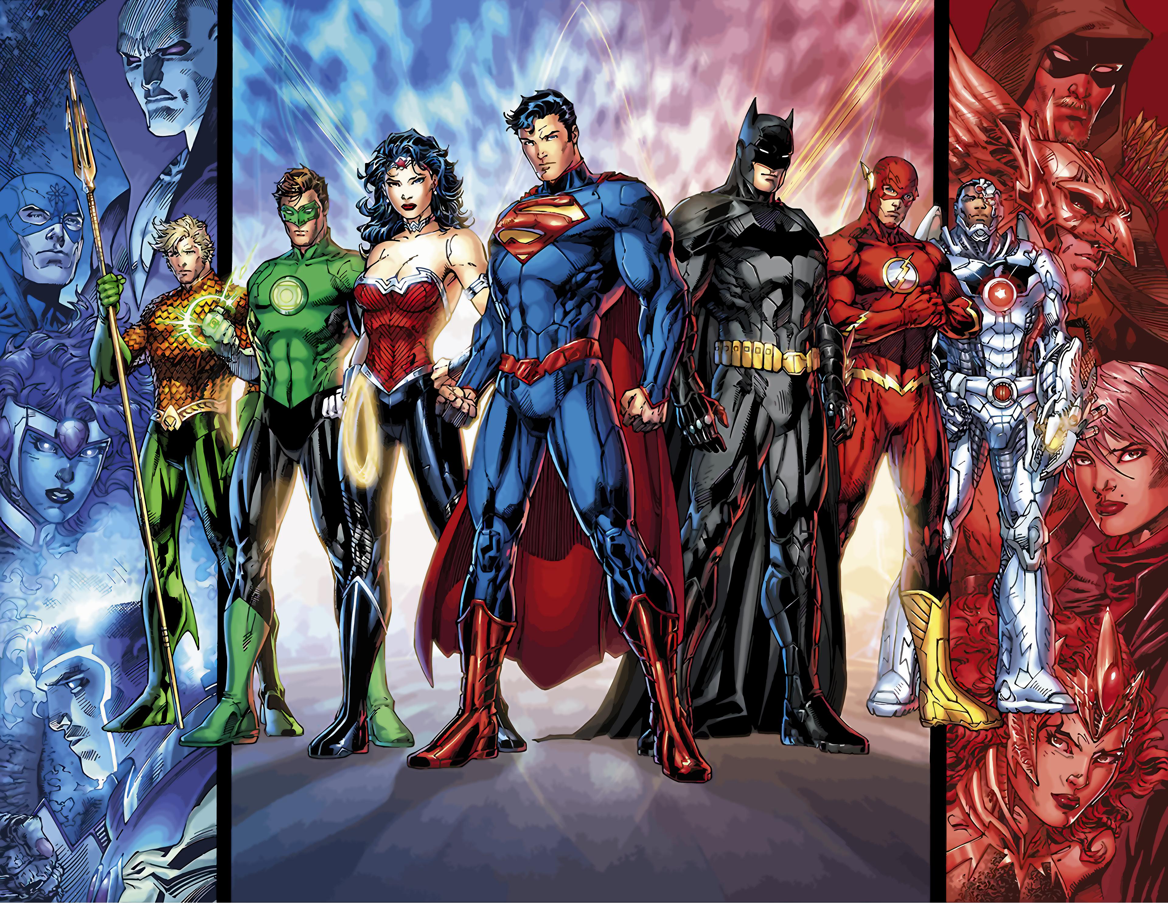 Justice League personaggi DC Comics, 3840x2970 4K Ultra HD, Desktop