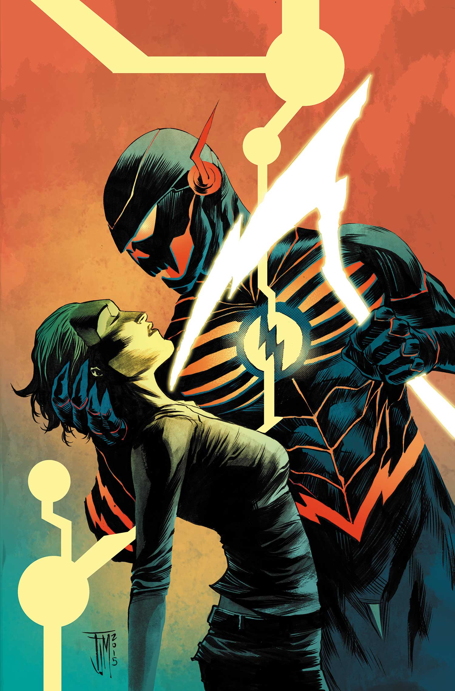 Batman Beyond con donna, Gotham, 1500x2277 Full HD Verticale, iPhone