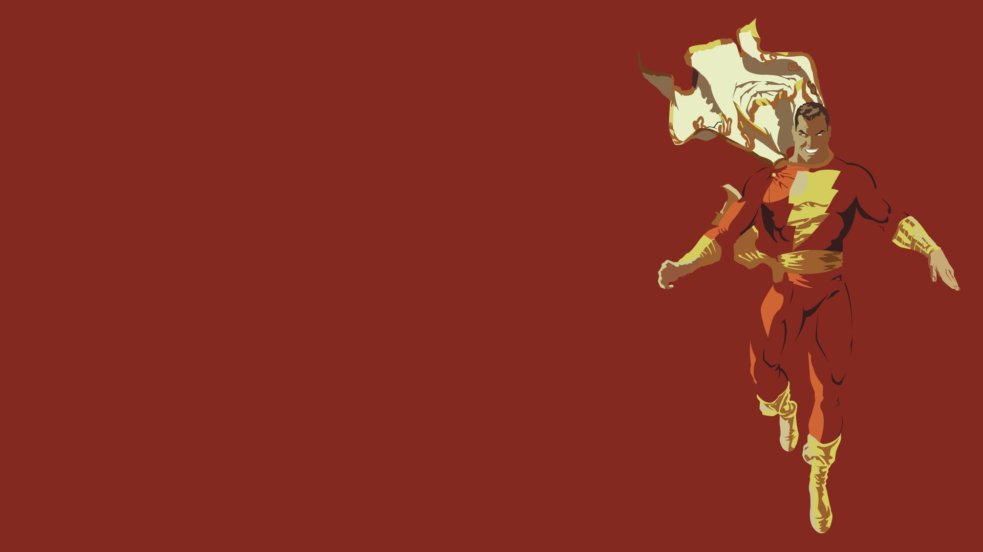 Shazam supereroe sfondo nero, 1920x1080 Full HD, Desktop
