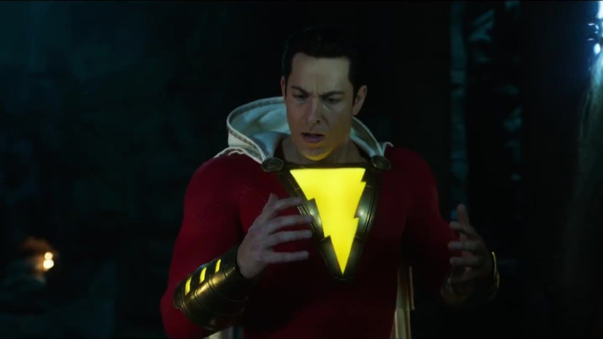Shazam sfondo rosso, 1920x1080 Full HD 1080p, PC Desktop