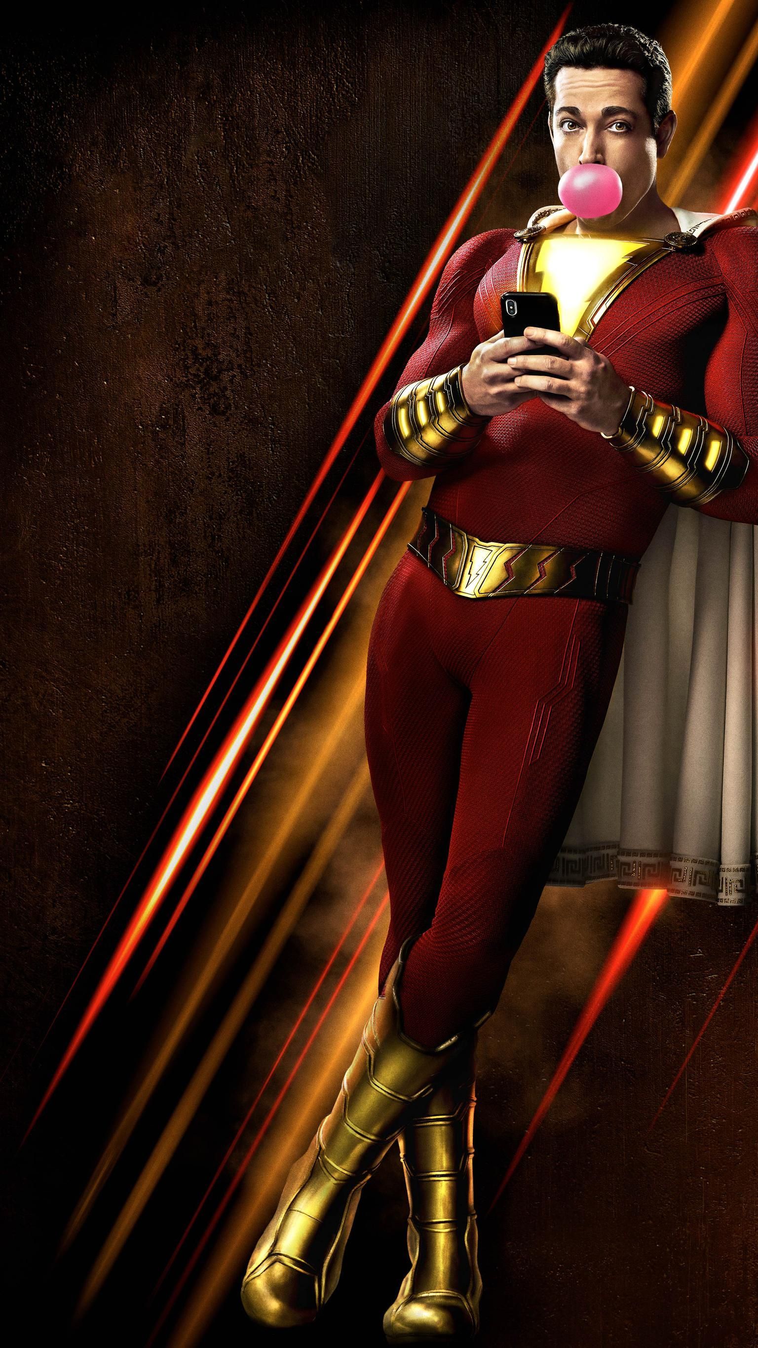 Shazam supereroe DC, 1536x2732 Full HD Verticale, iPhone