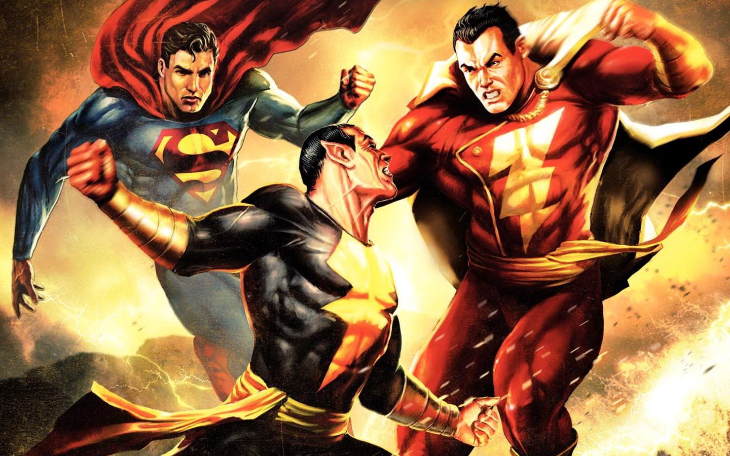 Shazam silhouette fulmine rosso, 1392x783 720p, Monitor Gaming