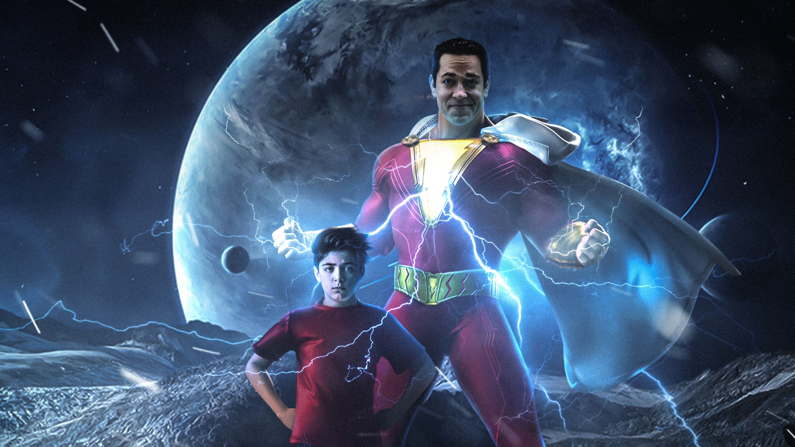 Shazam e Billy Batson spazio, 2560x1440 1440p, Desktop