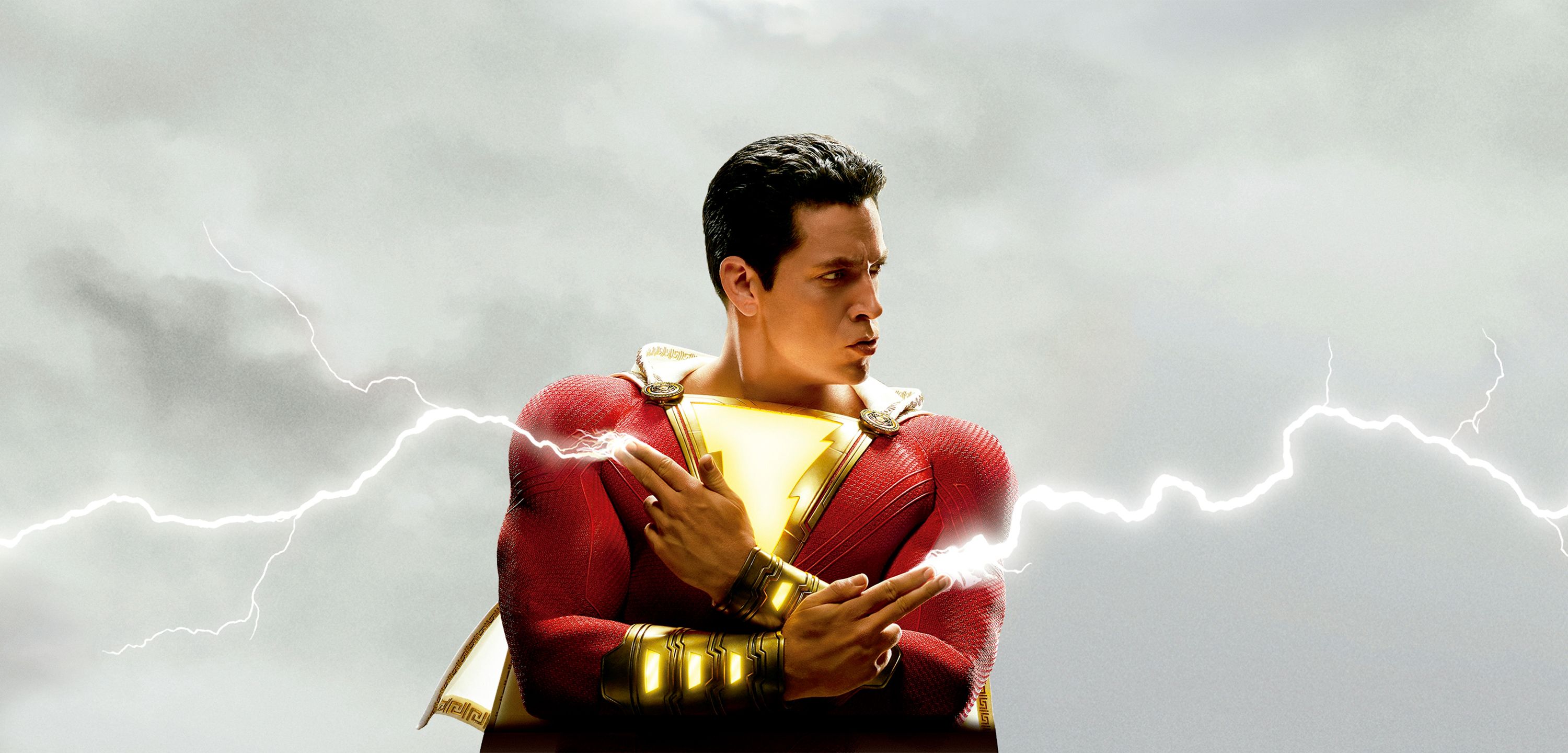 Shazam DC Comics fulmini, 3000x1440 2K QHD, Monitor Gaming