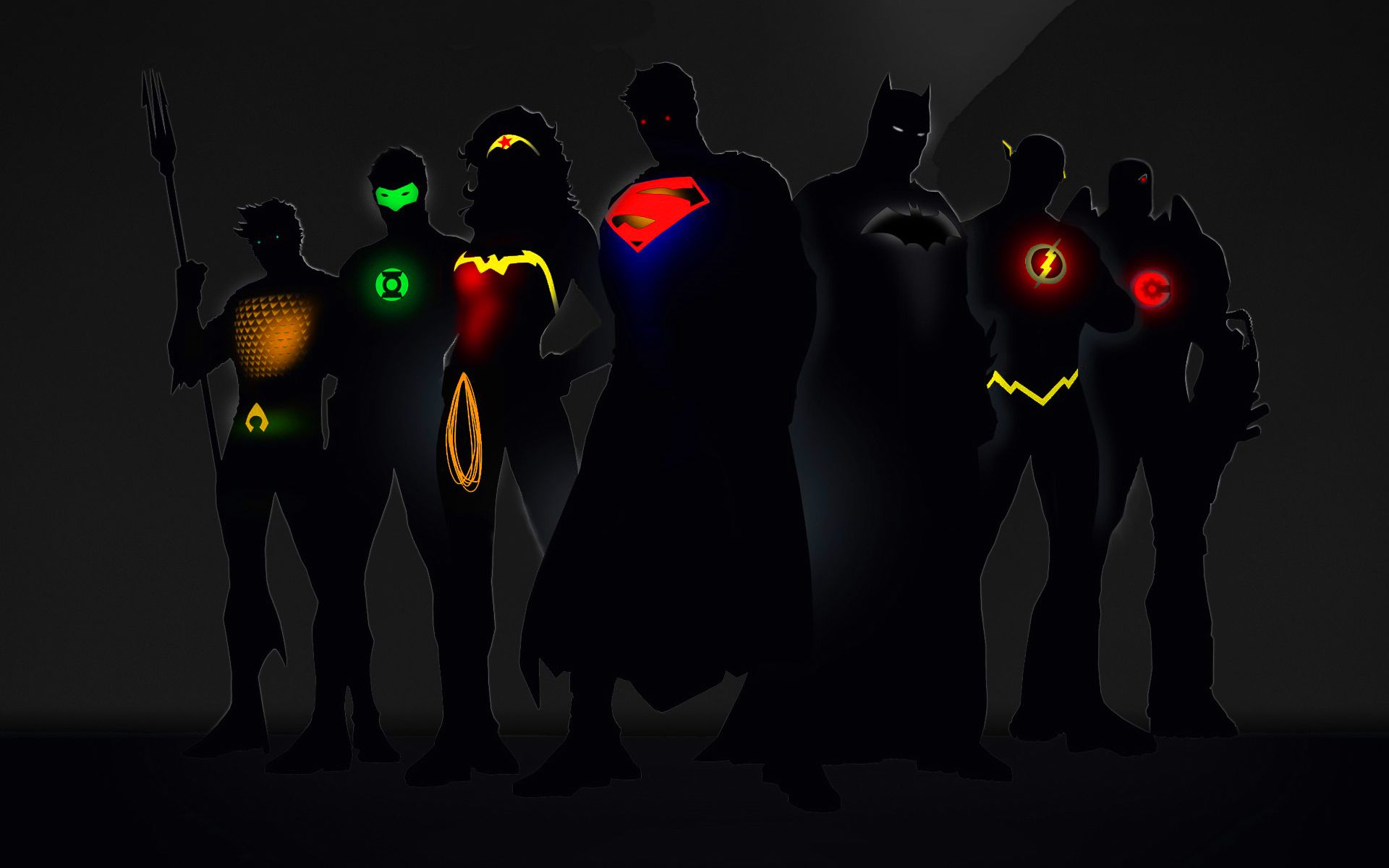 Silhouette Justice League DC, 1920x1200 Full HD+ WUXGA, PC