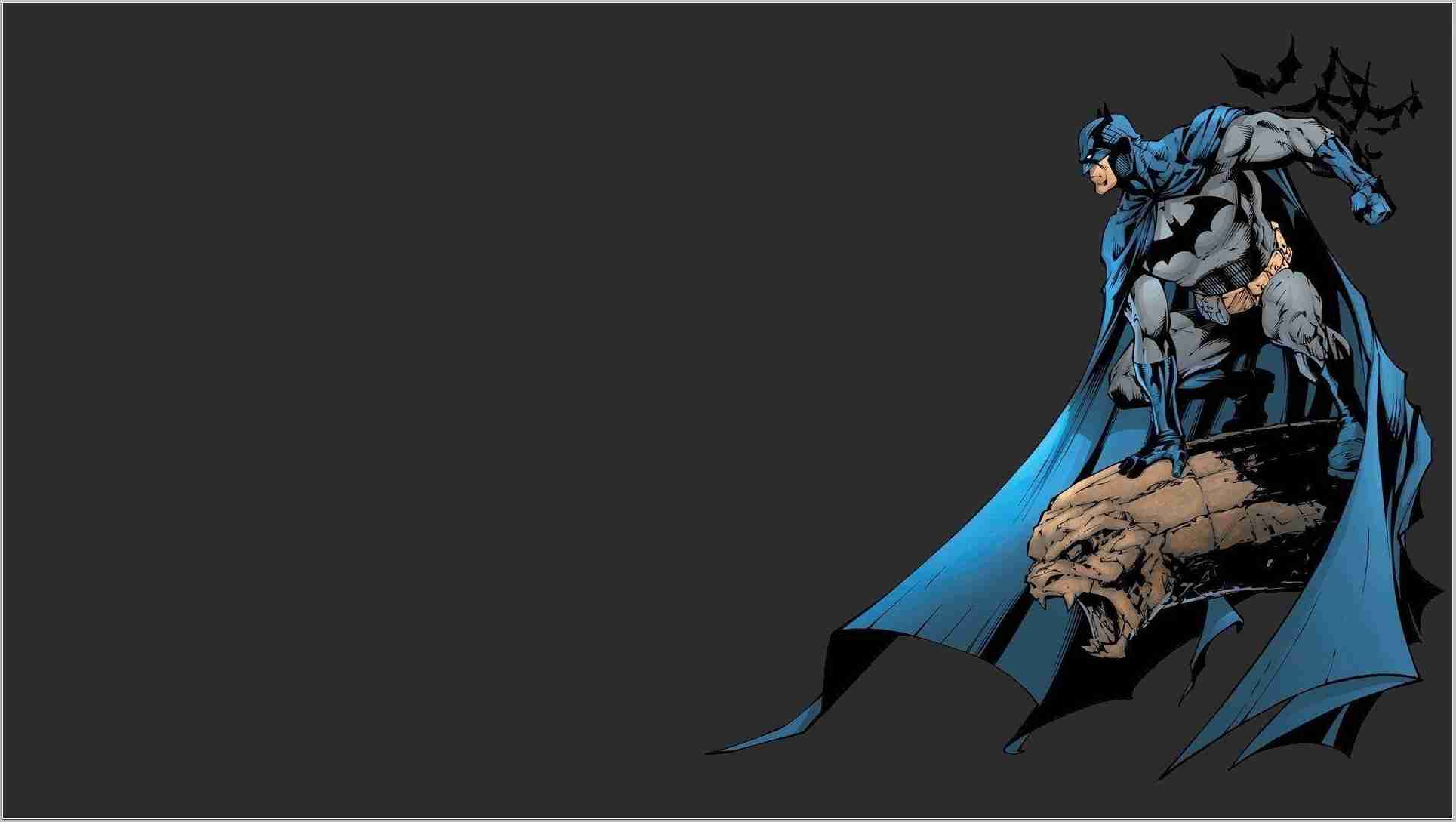 Batman su cornicione mantello blu, 1929x1089 1080p, PC Desktop