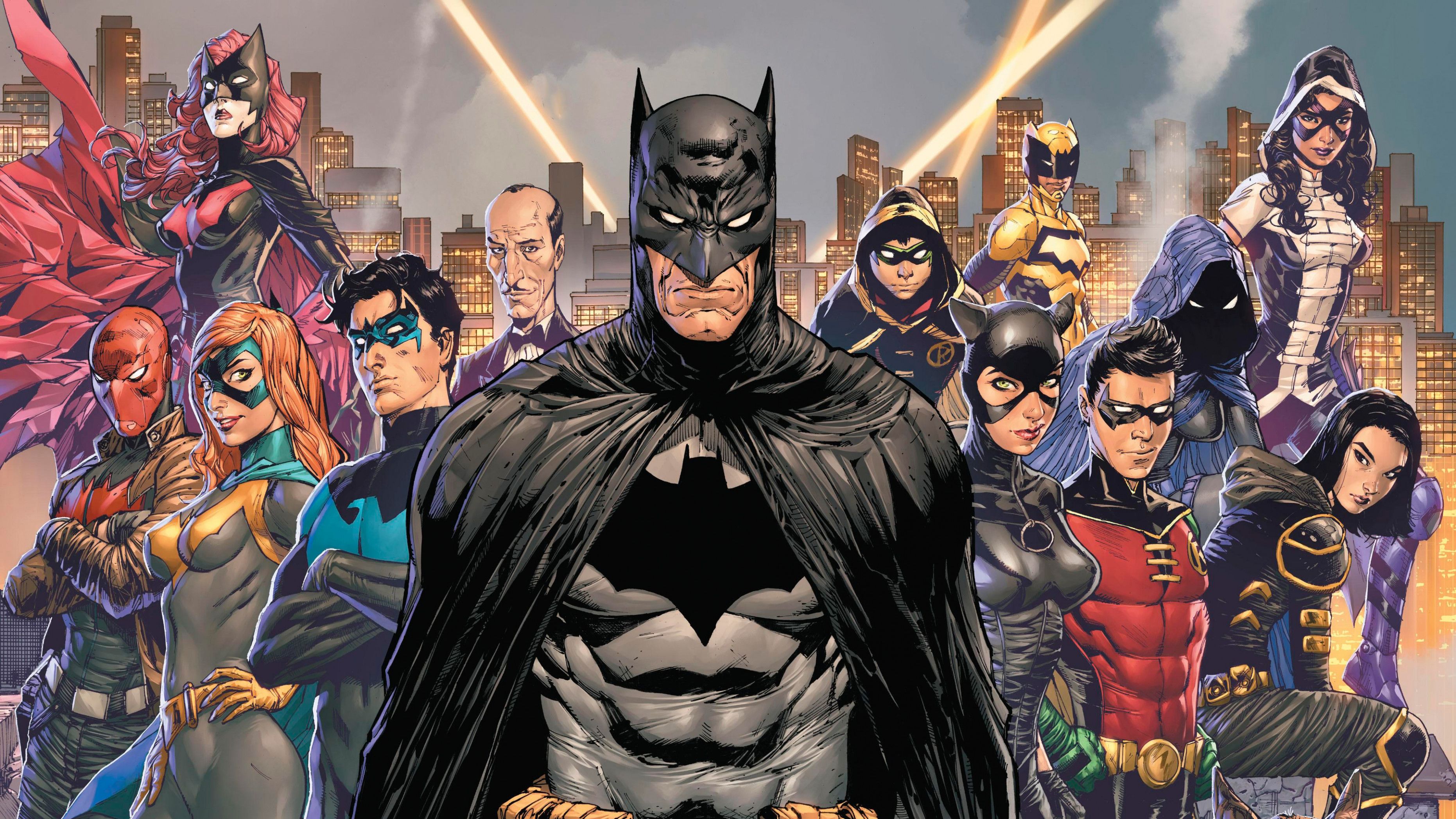 Batman e Bat Family, 3724x2095 2K, PC