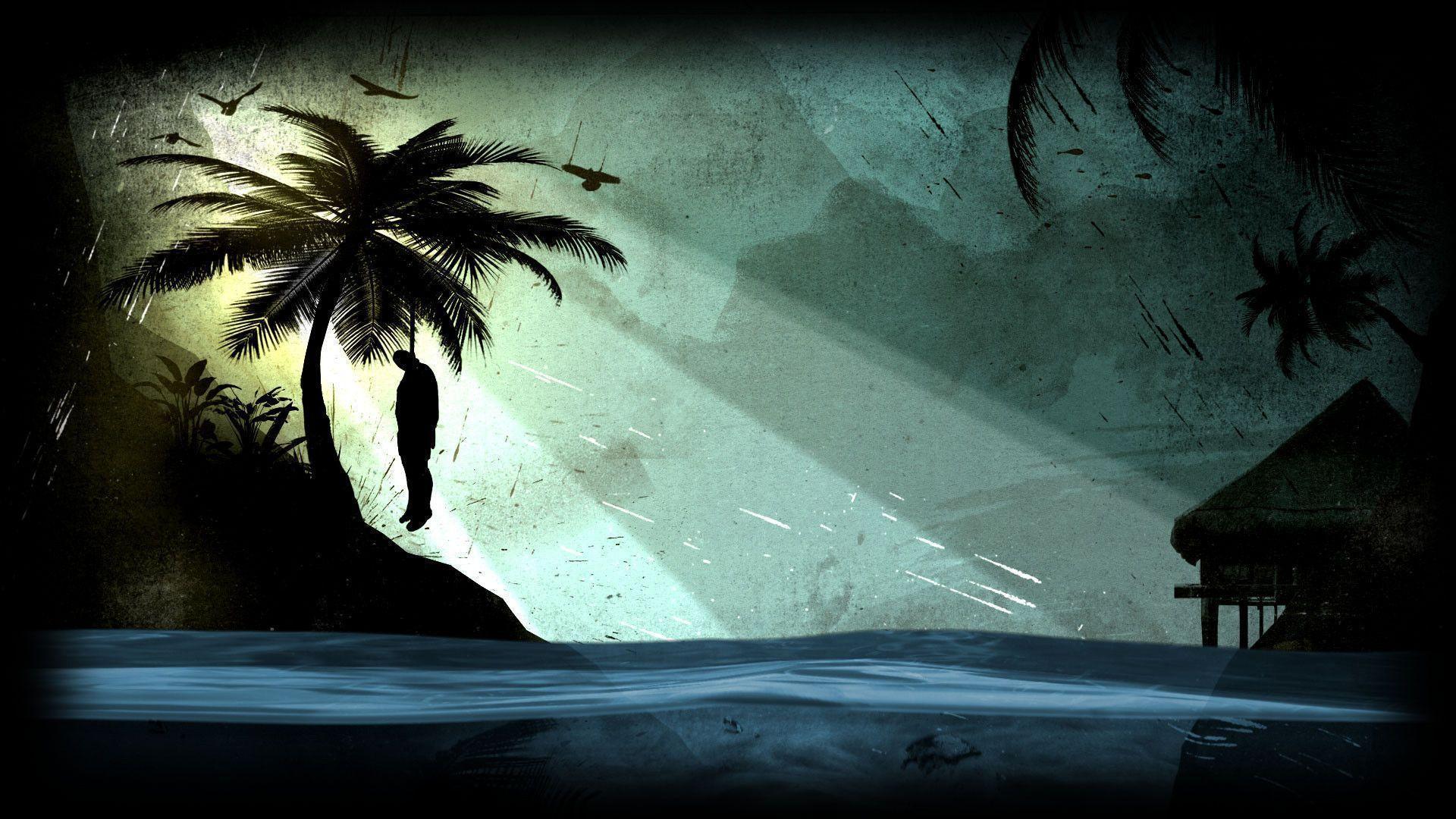 Dead Island silhouette palma tropicale, 1920x1080 1080p, PC