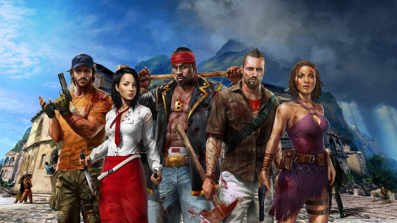 Dead Island Riptide personaggi gruppo, zombie, 1366x768 720p, Laptop