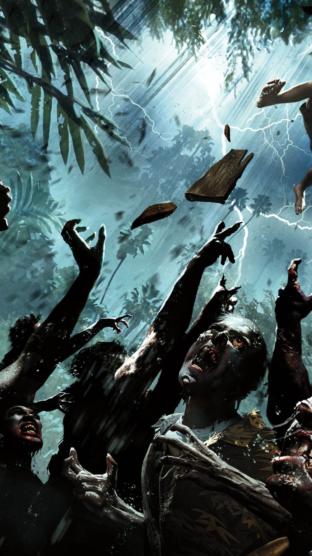 Zombie in foresta, Dead Island, 1080x1920 Verticale, Mobile
