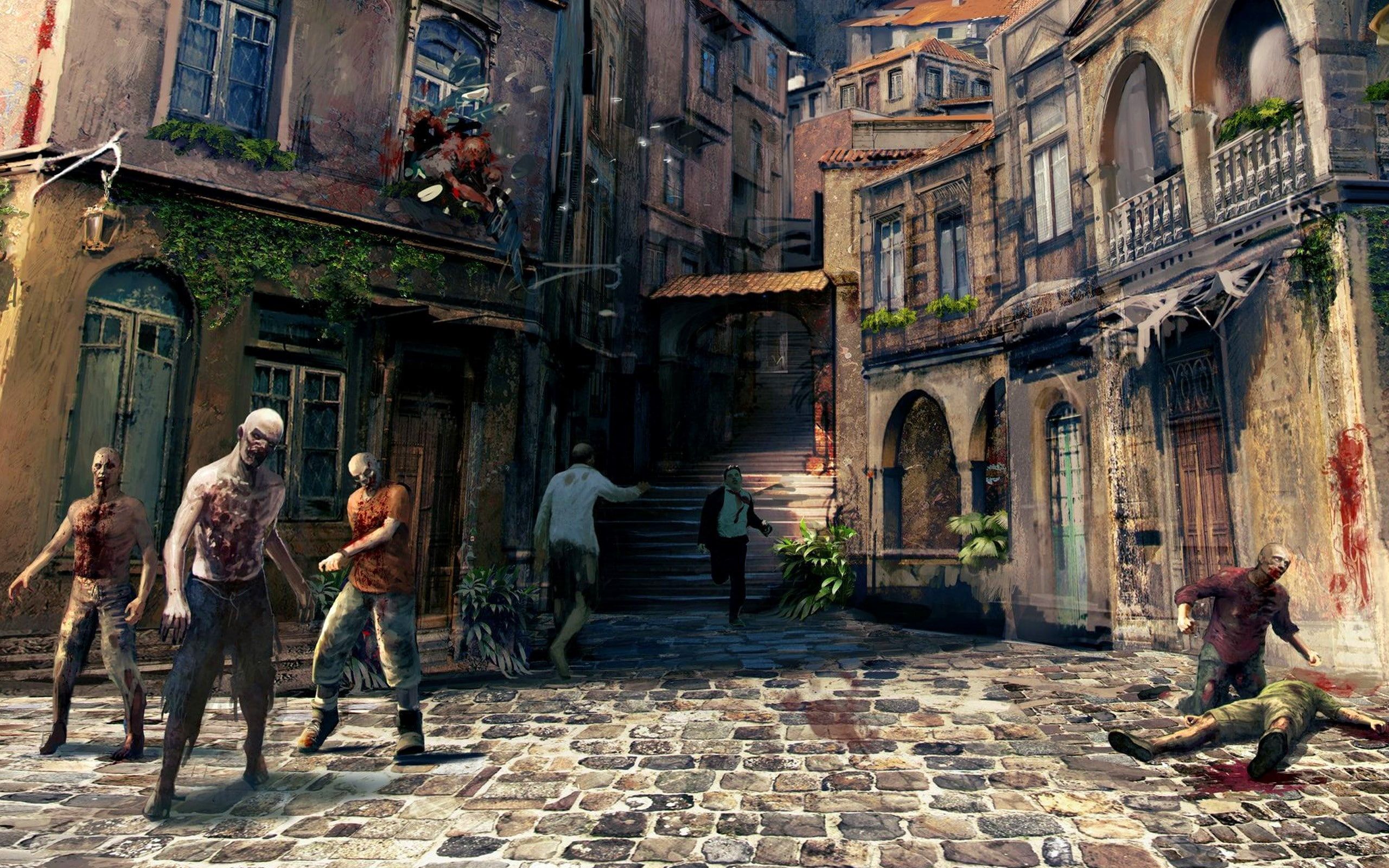 Zombie in strada urbana, 2560x1600 WQXGA, Laptop