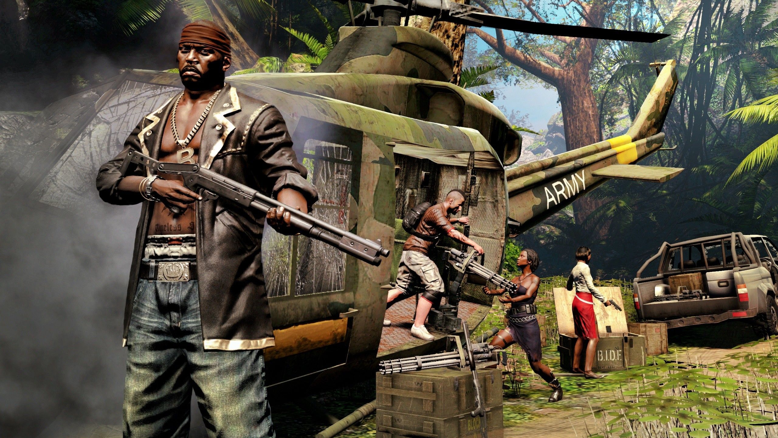 Dead Island Riptide, elicottero giungla, 2560x1440 2K, Desktop