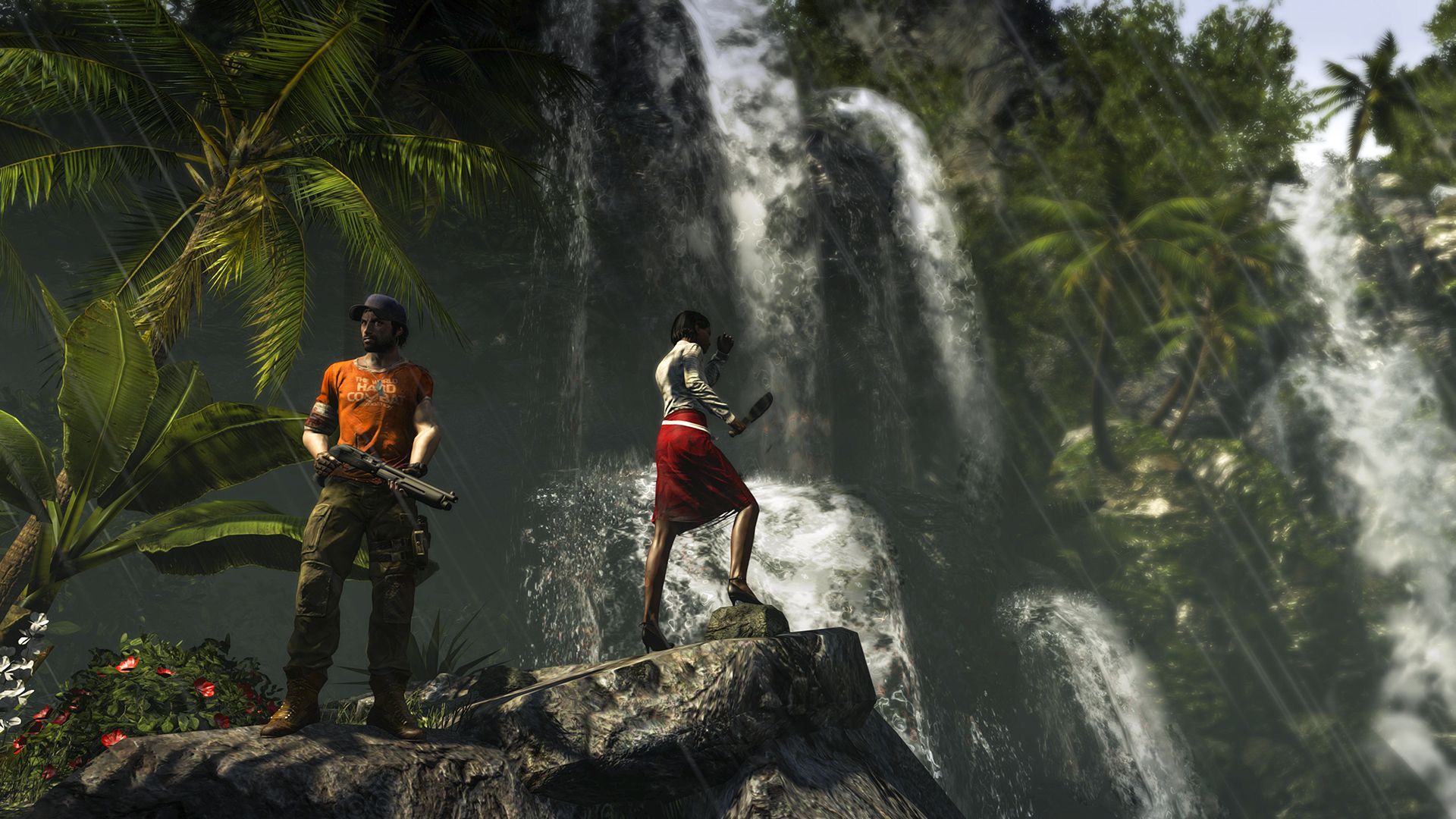 Dead Island Riptide personaggi cascata, 1920x1080 Full HD, PC