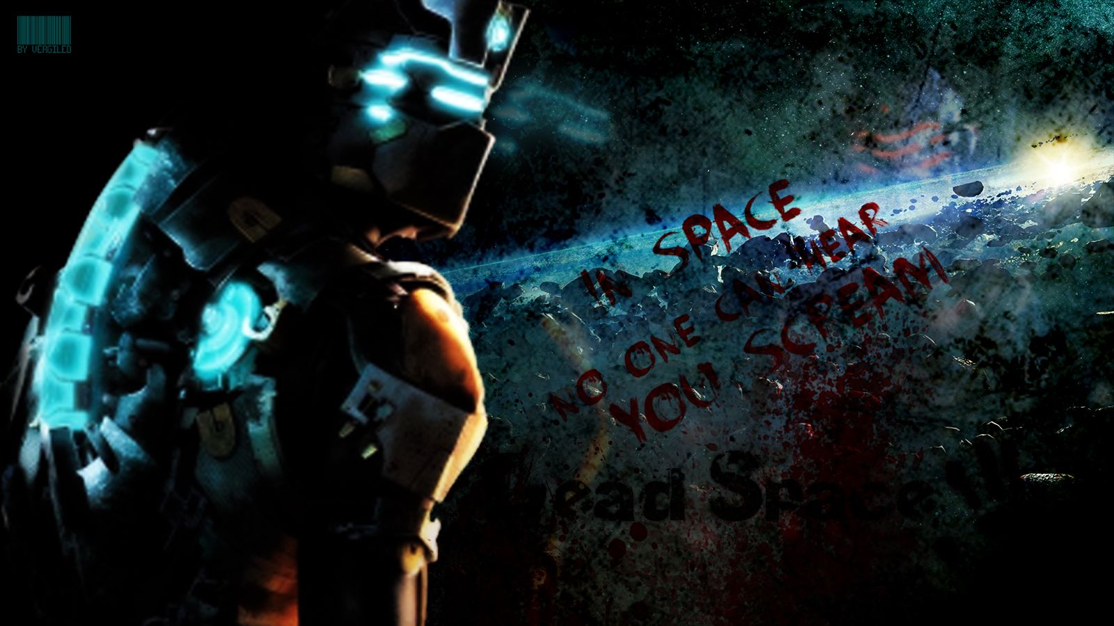 Isaac Clarke Dead Space nello spazio, 1600x900 HD Ready, PC Desktop