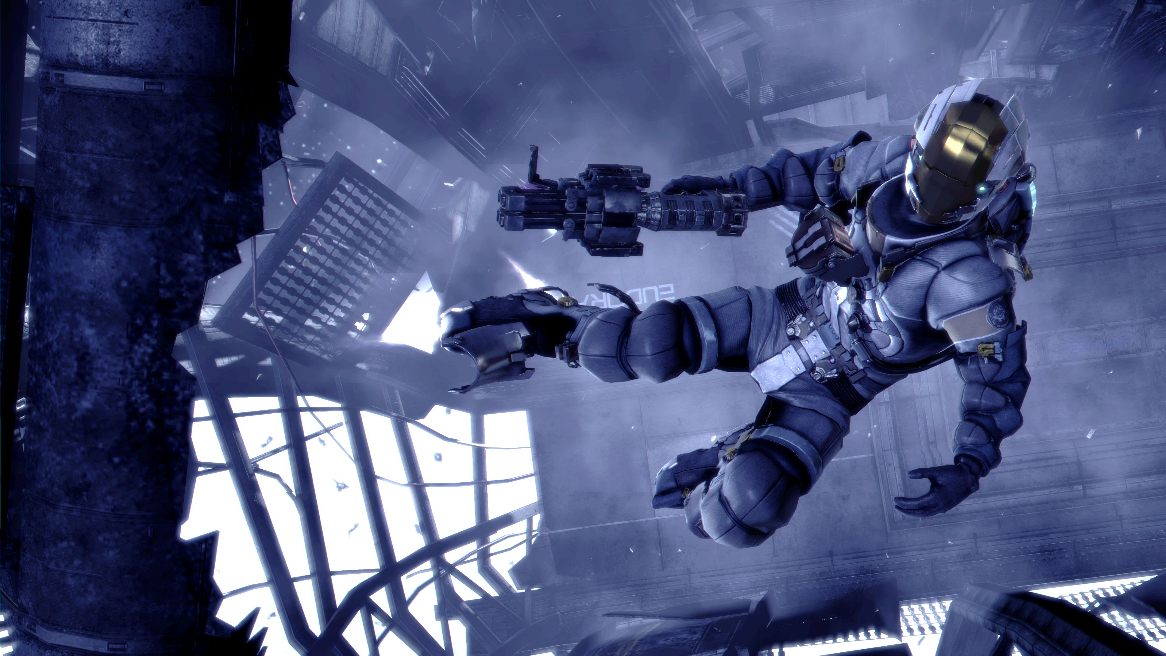 Dead Space 3 astronauta armato, 3840x2160 UHD, PC 4K