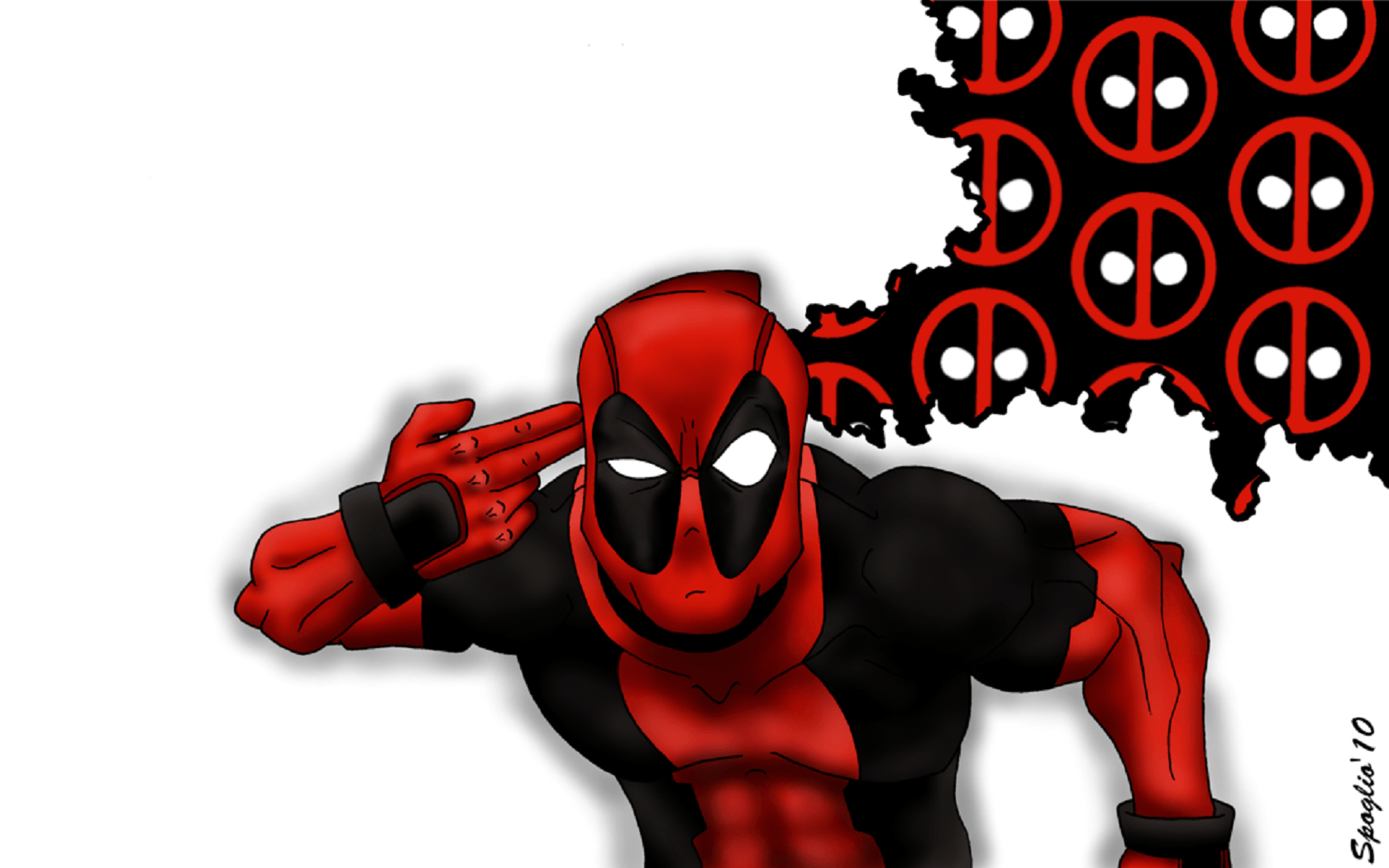Deadpool con pistola e katana, 1920x1440 Full HD+ WUXGA, Desktop