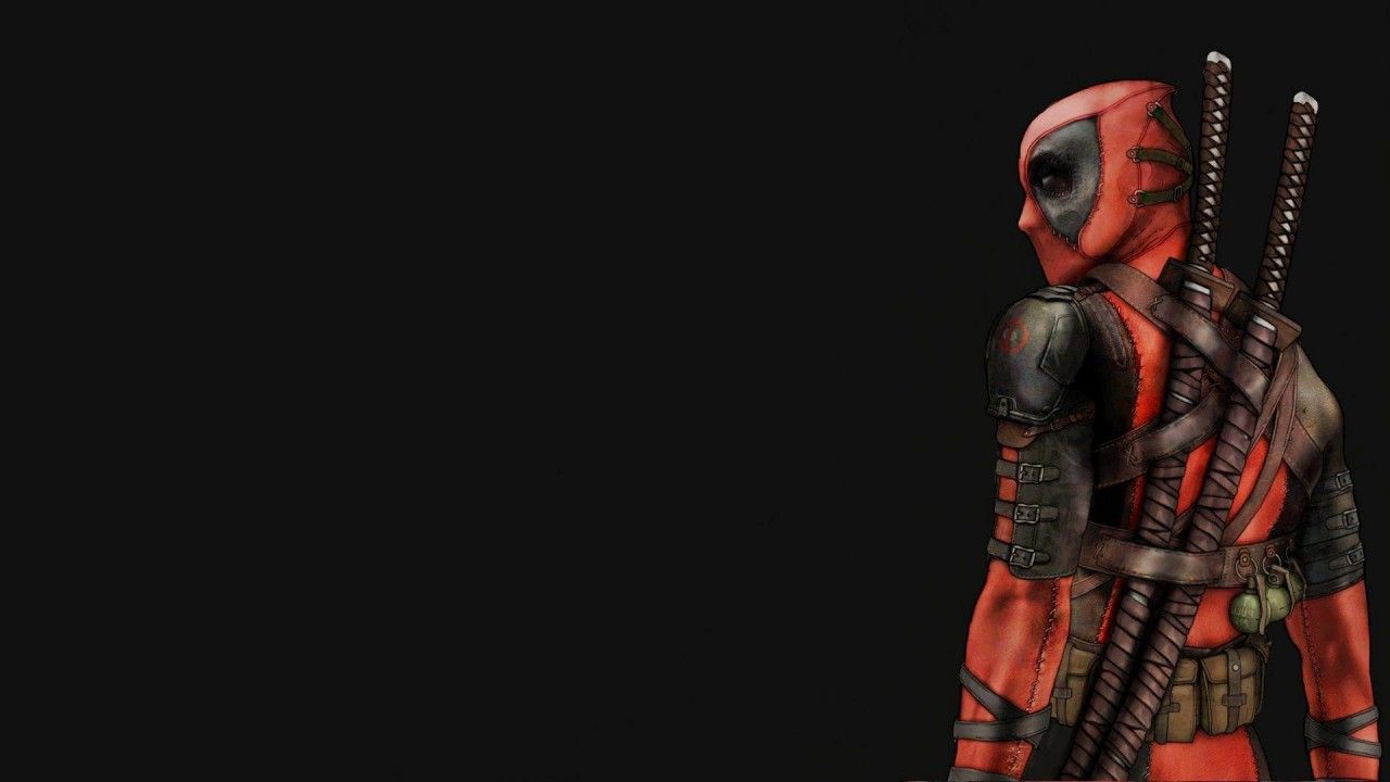 Deadpool sdraiato camino animato, 1280x720 HD, Desktop