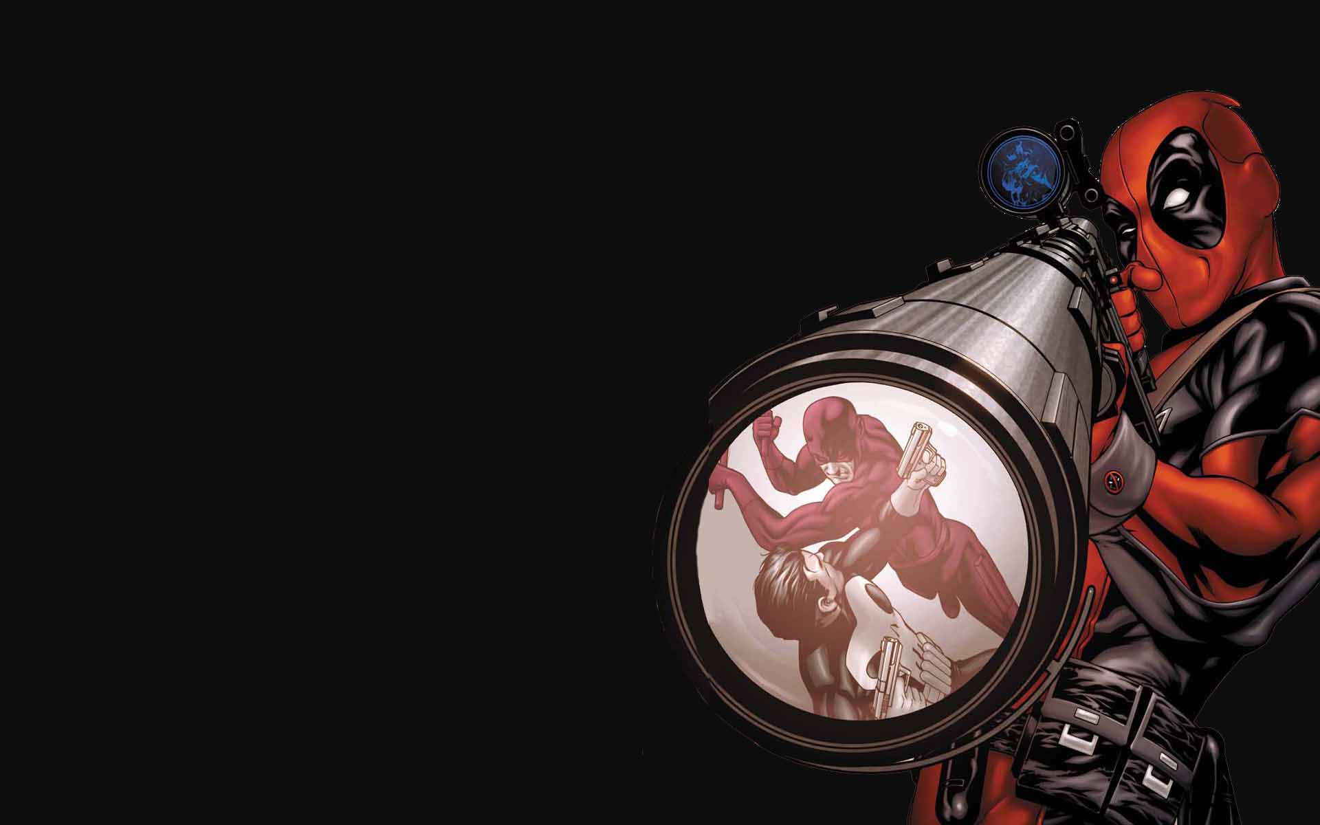 Deadpool con lanciarazzi animato, 1920x1200 Full HD+, Laptop