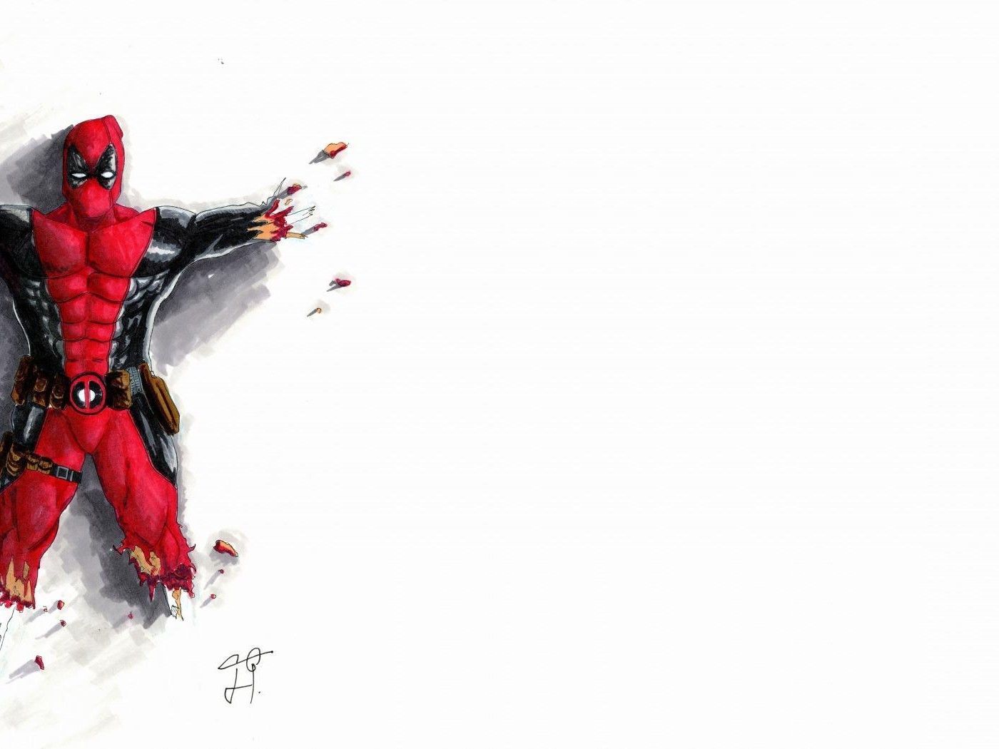 Deadpool cuore con mani, 1920x1080 Full HD, PC Desktop