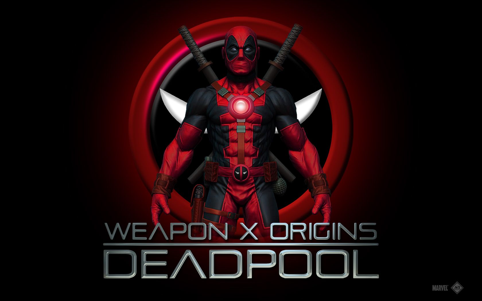 Deadpool animato sfondo blu, 1080x1920 Verticale, Samsung Galaxy