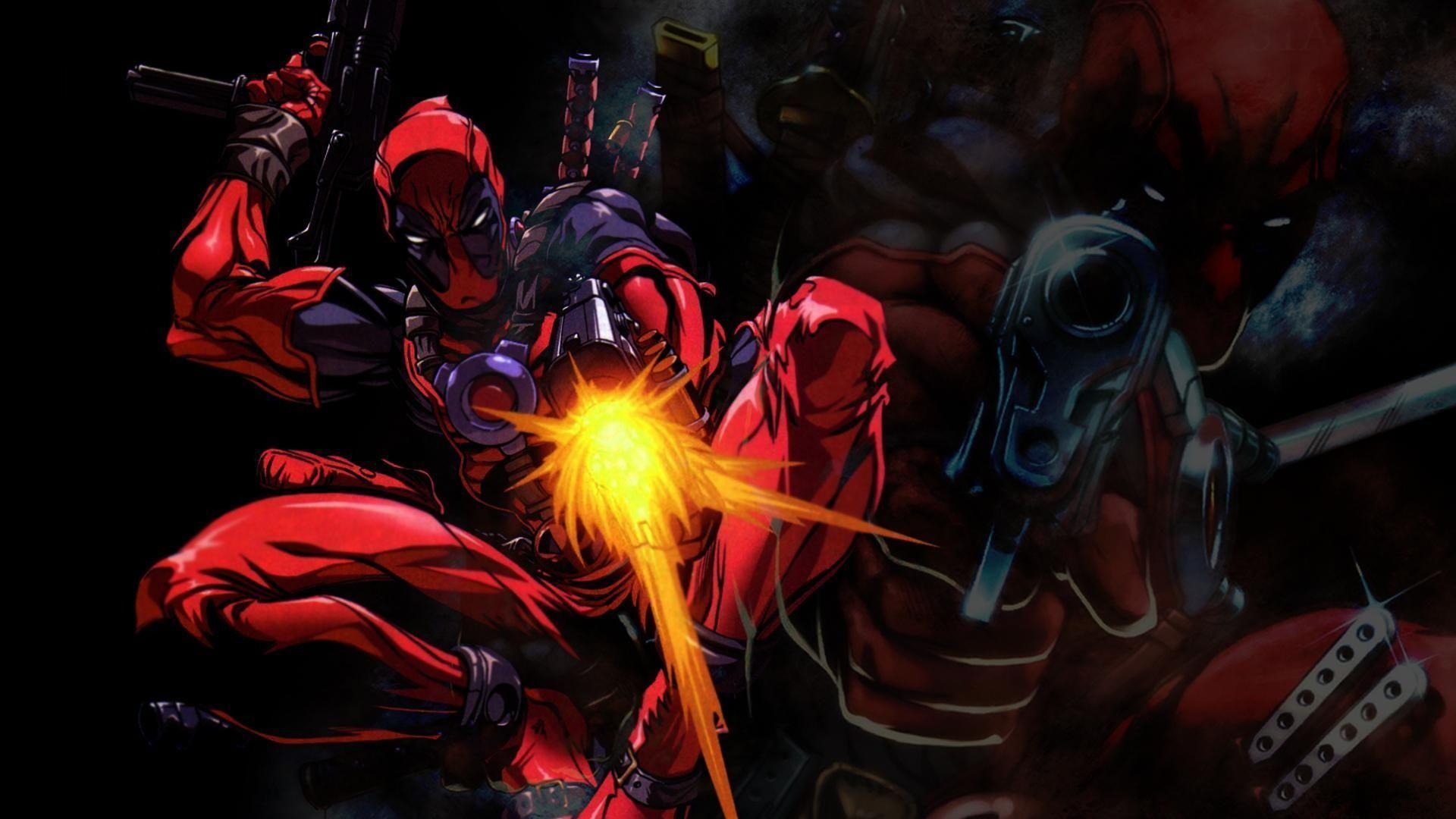 Deadpool con katane sfondo bianco, 1600x900 HD, Desktop
