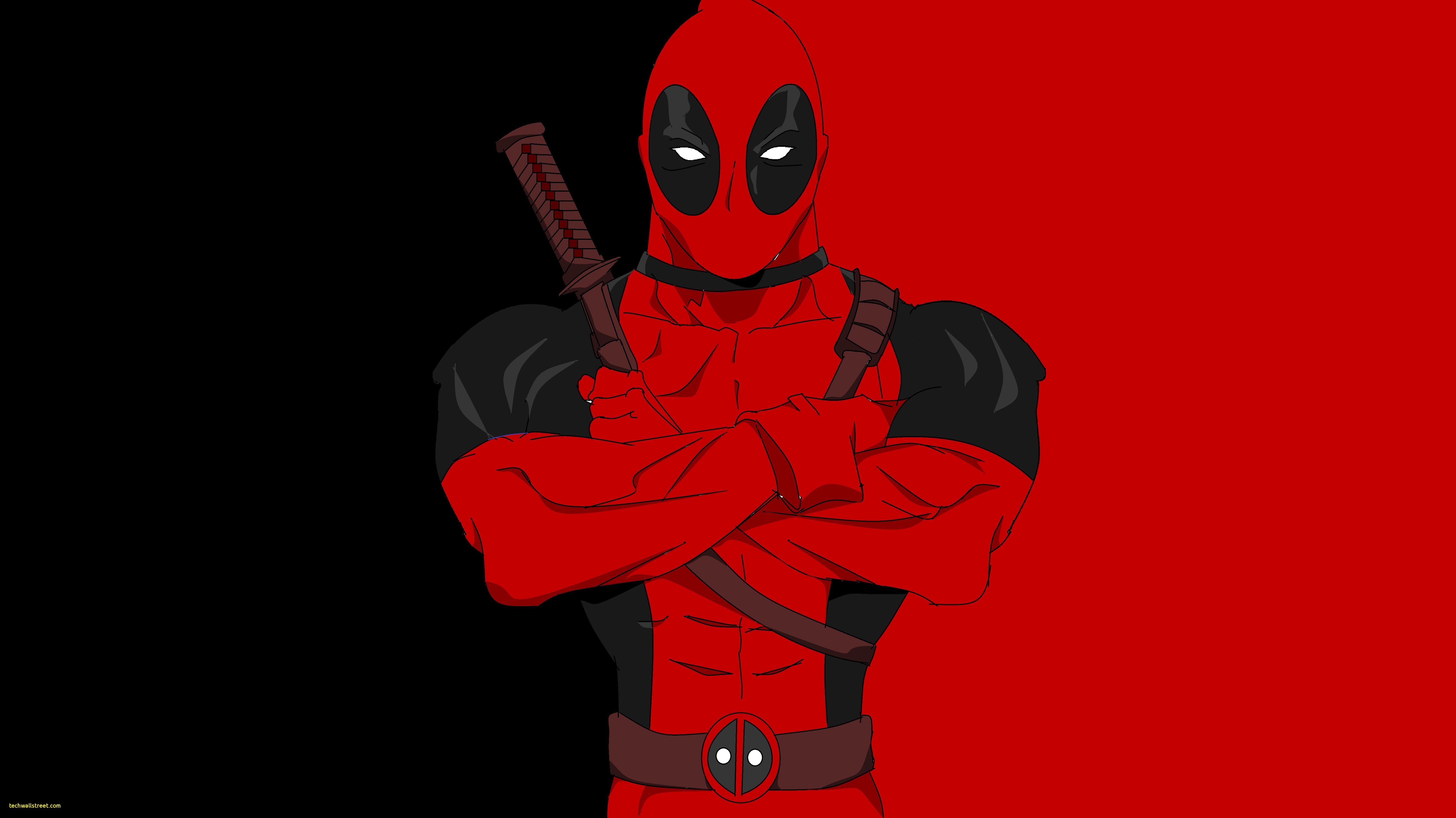 Deadpool animato sfondo rosso, 750x1334 Verticale, Mobile