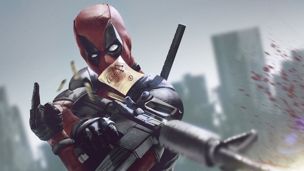 Deadpool con arma e banconota, 1280x720 HD, Desktop