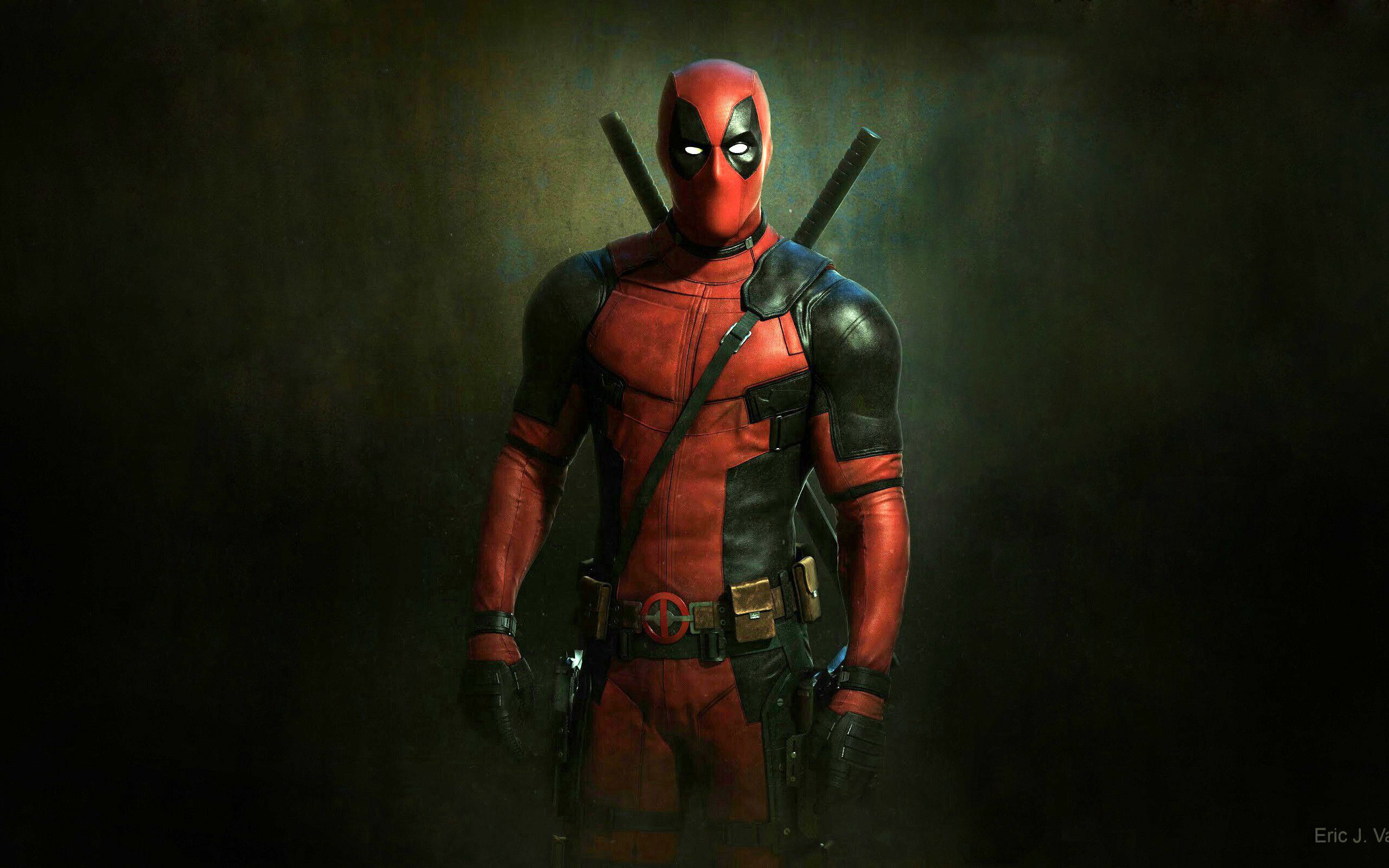 Deadpool con spade su schiena, 2560x1600 2K, PC