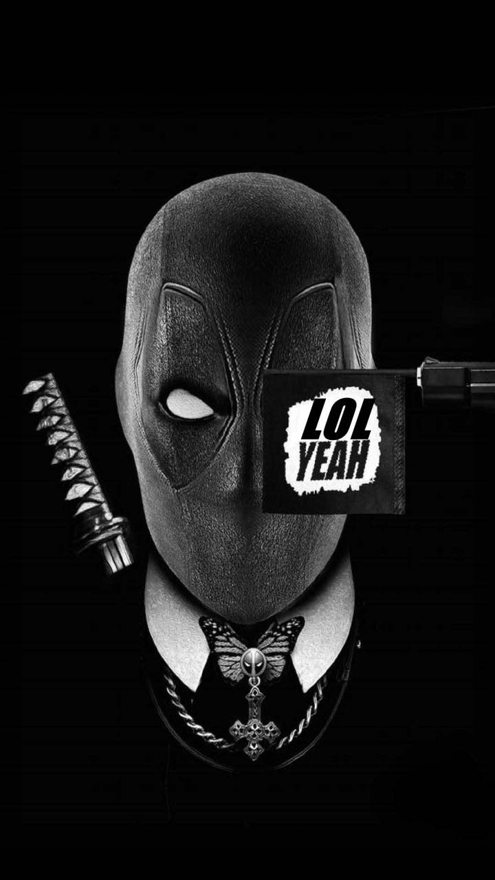 Deadpool maschera nera silenziatore, Marvel, 720x1280 Full HD Verticale, Smartphone