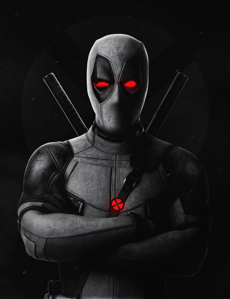 Deadpool nero occhi rossi, 784x1019 Full HD Verticale, Samsung Galaxy