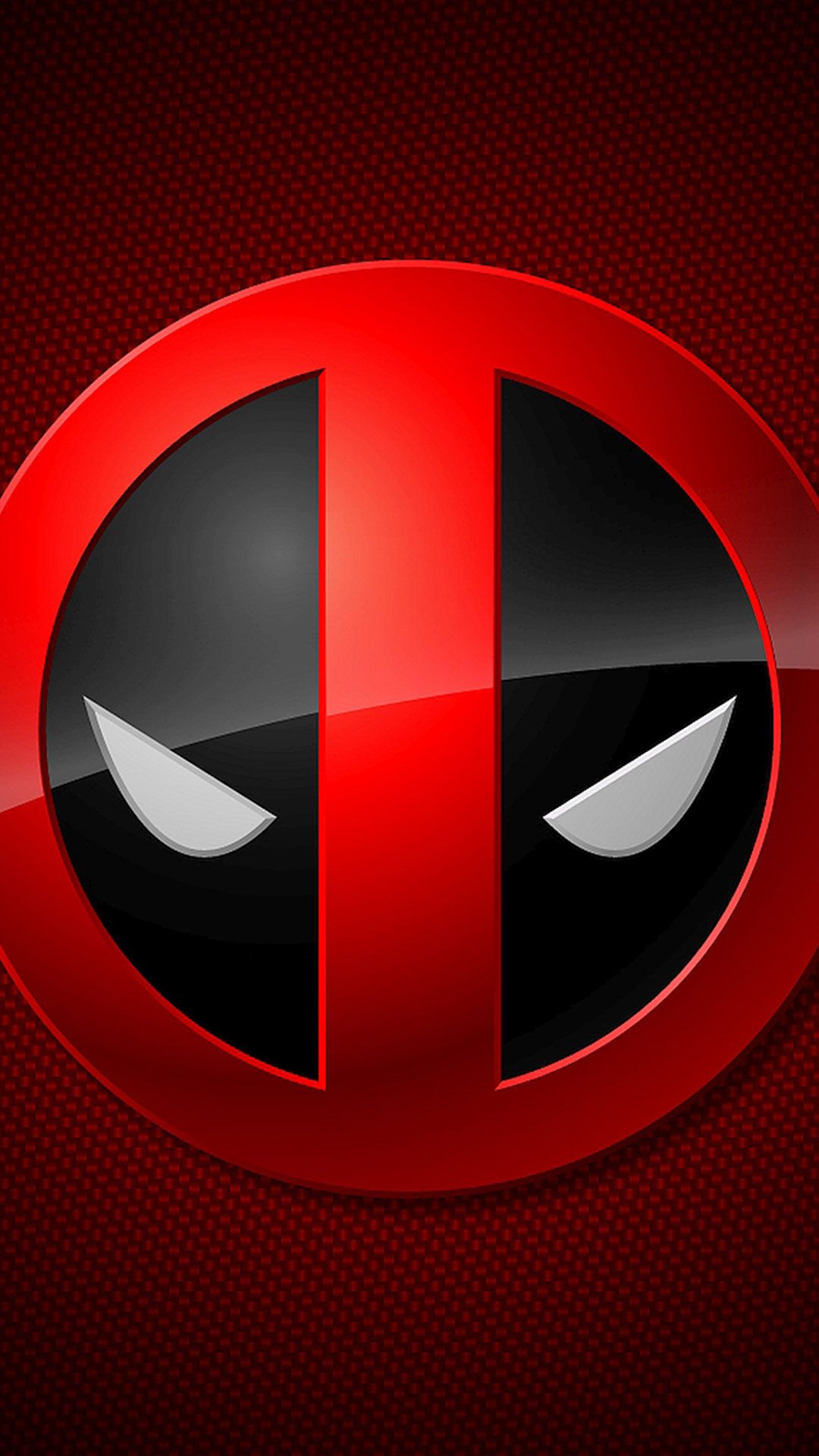 Logo maschera Deadpool, 1080x1920 Full HD Verticale, iPhone