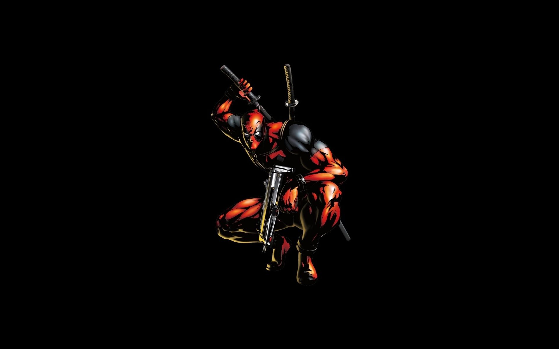 Deadpool Lego con armi, 1366x768 720p, Laptop