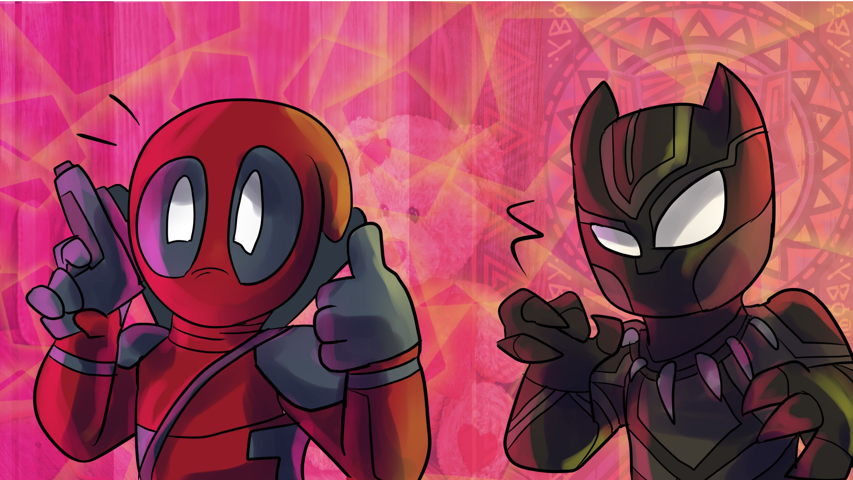 Deadpool nero e bianco, 1024x768 HD, Laptop