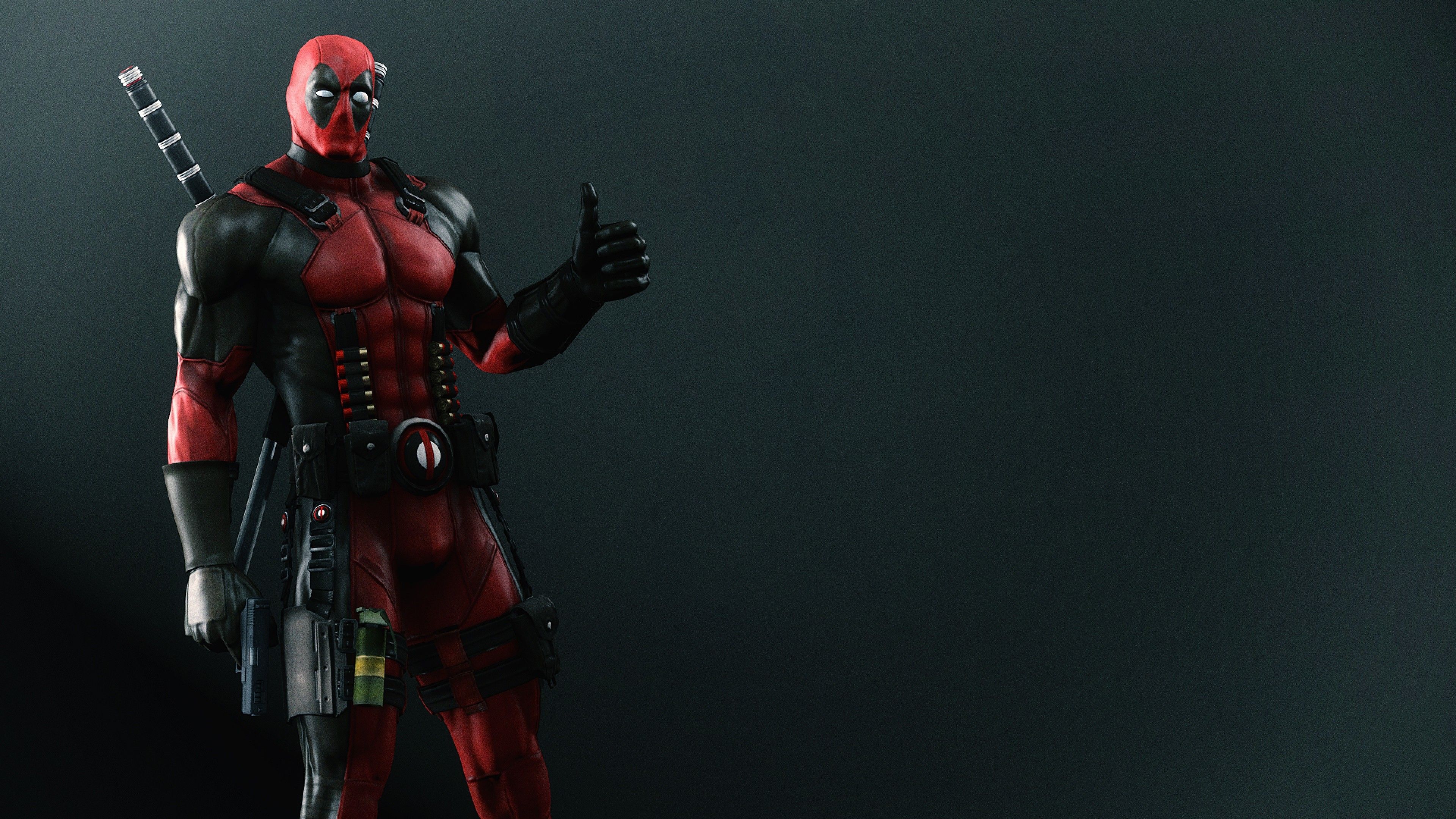 Deadpool pollice in su, 3840x2160 Ultra HD, 4K TV