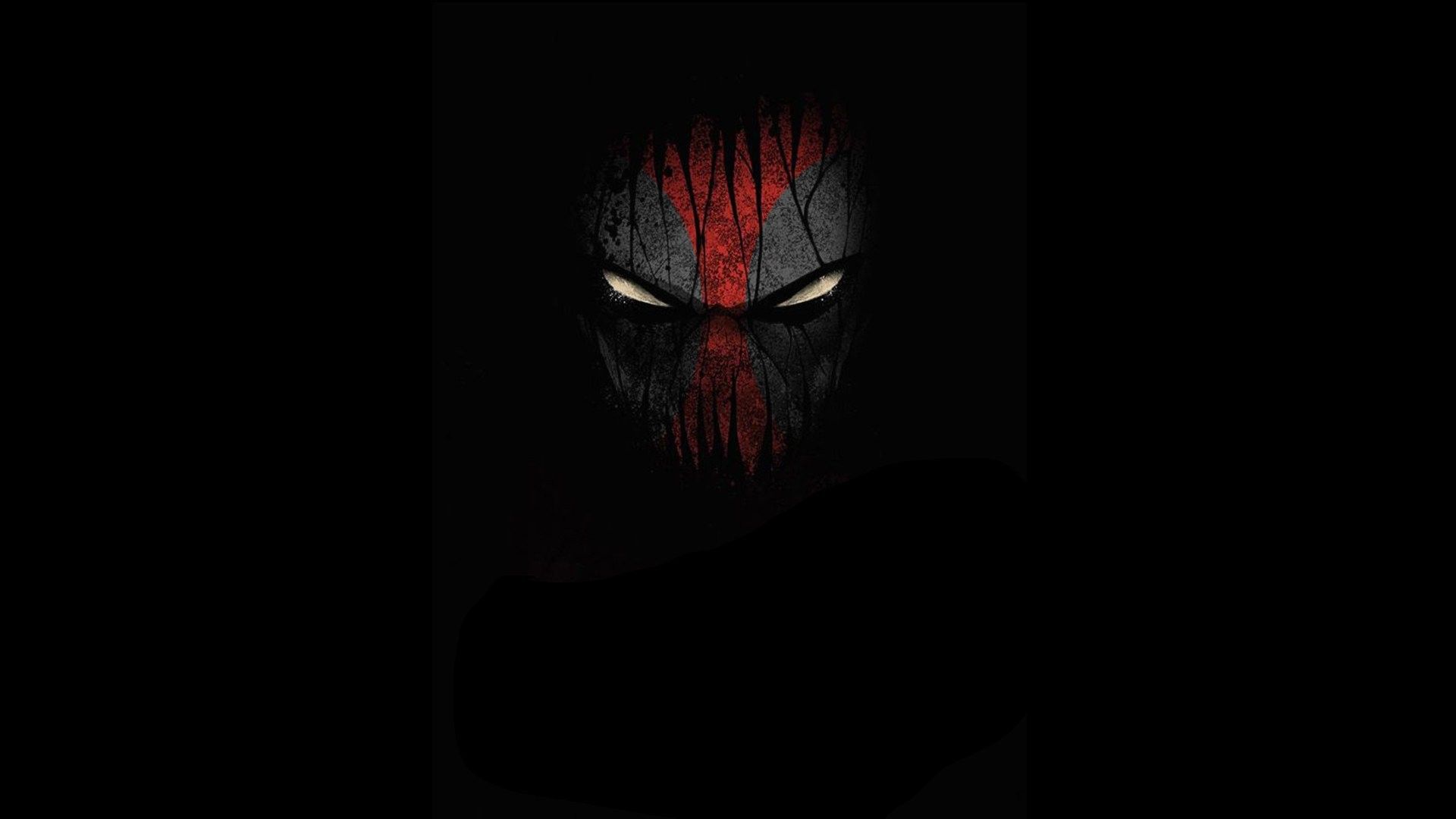 Deadpool con katane sfondo nero, 1080x1839 Full HD Verticale, Google Pixel