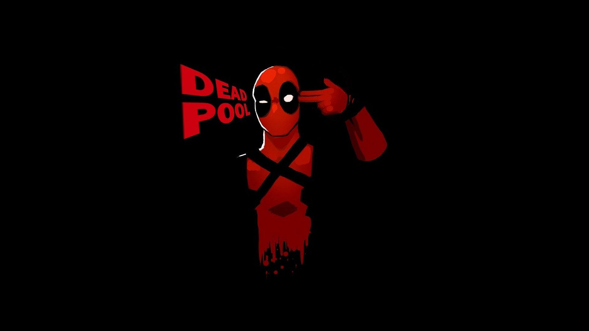 Maschera Deadpool nera, 1920x1080 1080p, Desktop