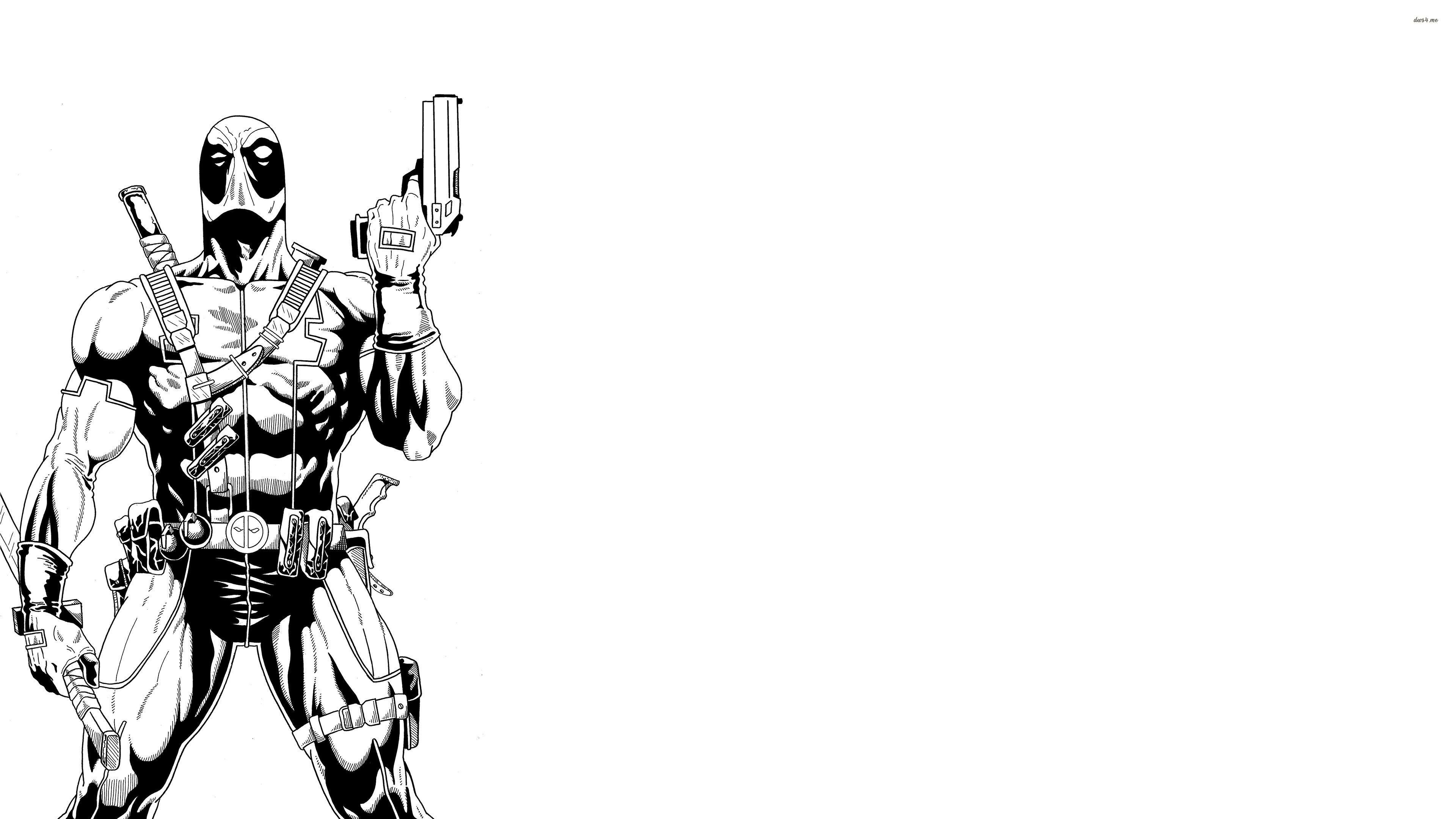 Deadpool poligonale rosso, 2560x1440 QHD, Monitor Gaming