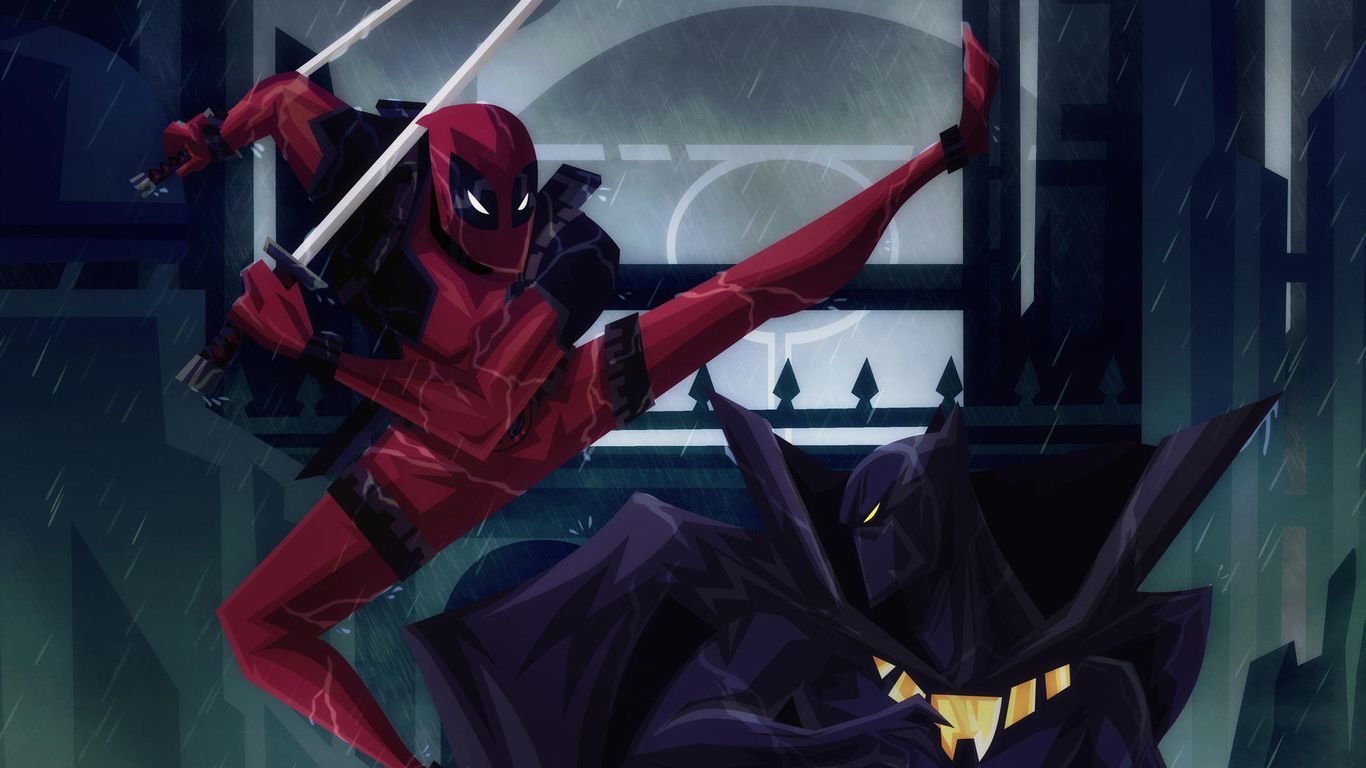 Deadpool sfondo nero, 1920x1200 WUXGA, Laptop