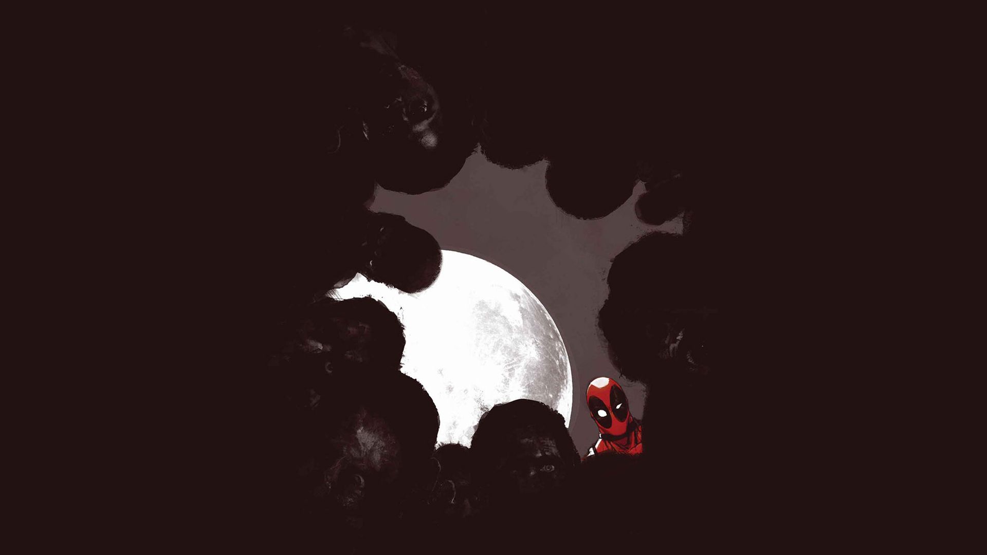 Deadpool bianco e nero, 3840x2160 4K, Desktop 4K