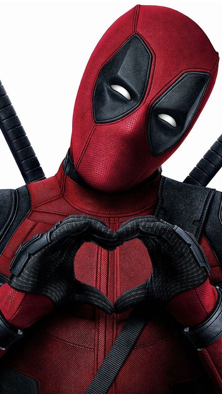 Deadpool cuore con mani, 736x1308 Verticale, iPhone Pro Max