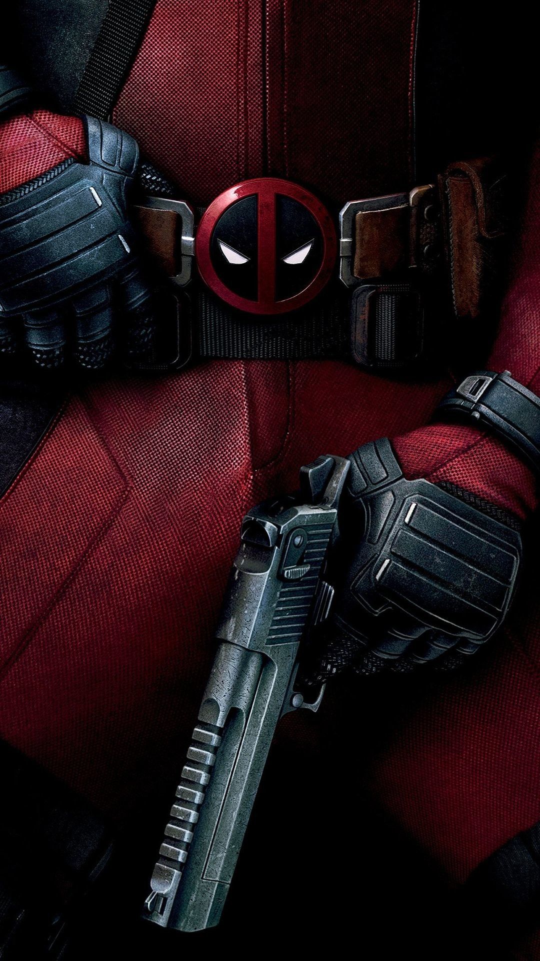 Deadpool costume e pistola, 1080x1920 Full HD Verticale, iPhone Plus